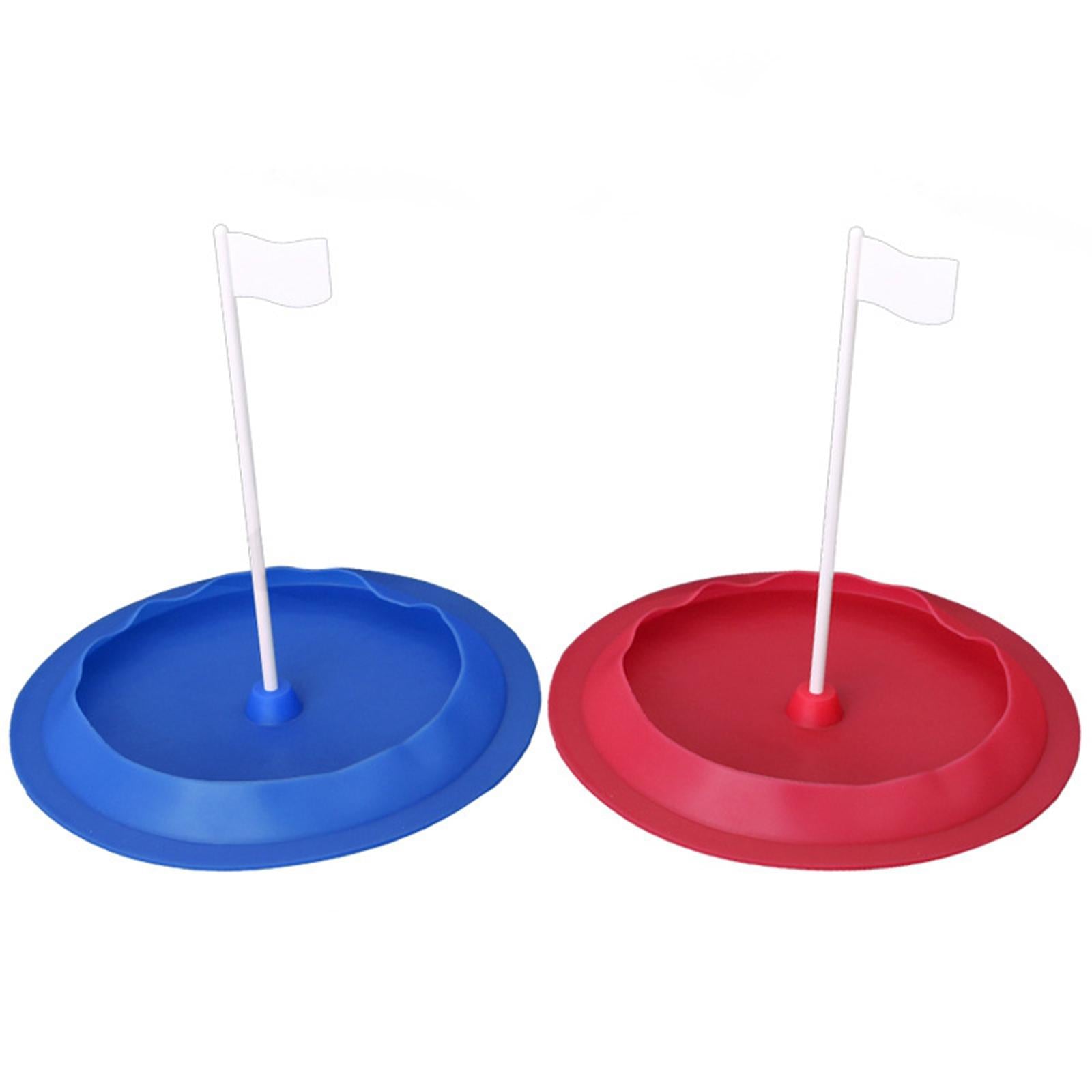 Golf Putting Cup Adults Practice Durable with Flag Putting Training Aid Red
