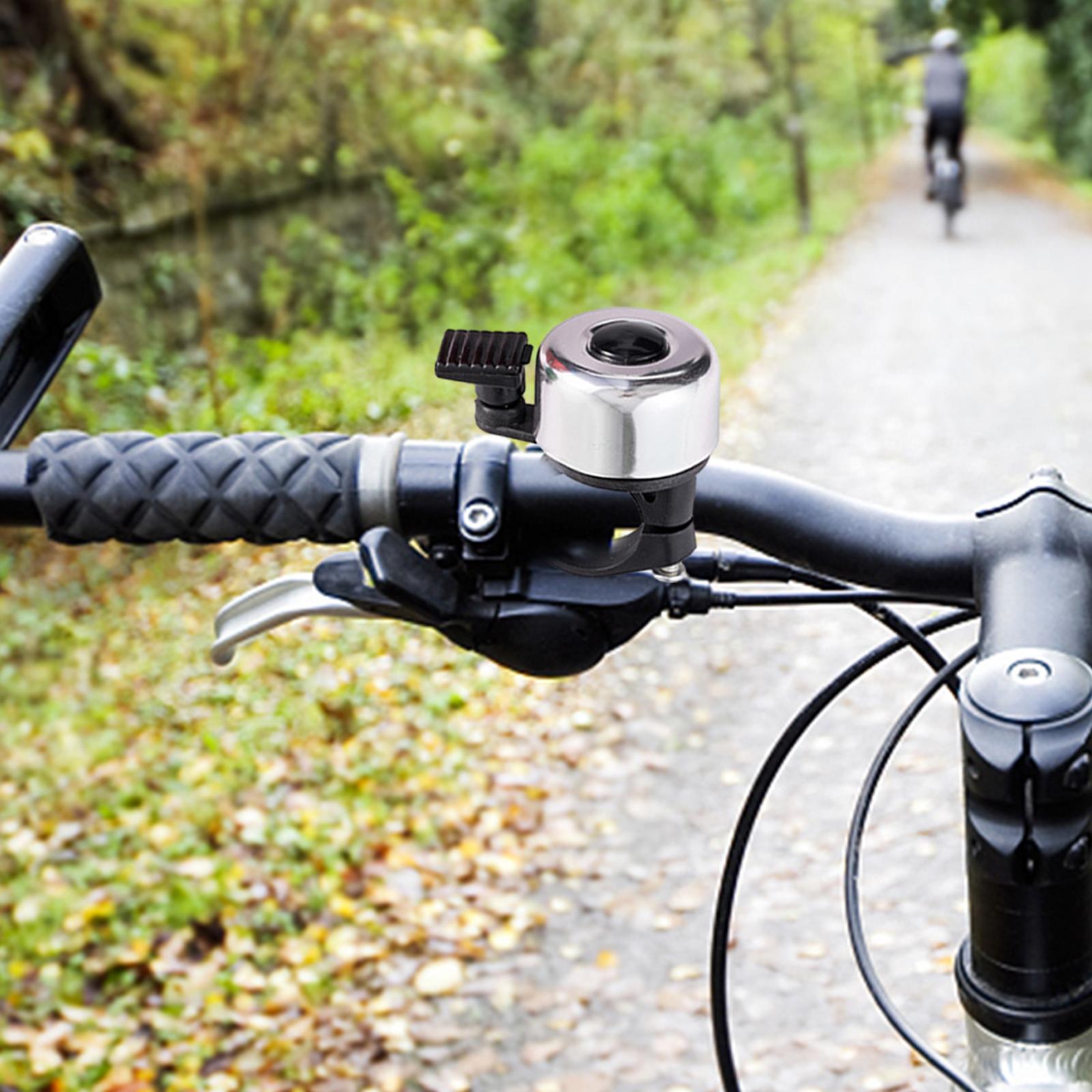 3xBike Bell Easy to Install Bicycle Bell Riding Outdoor Mountain Road Bike Silver