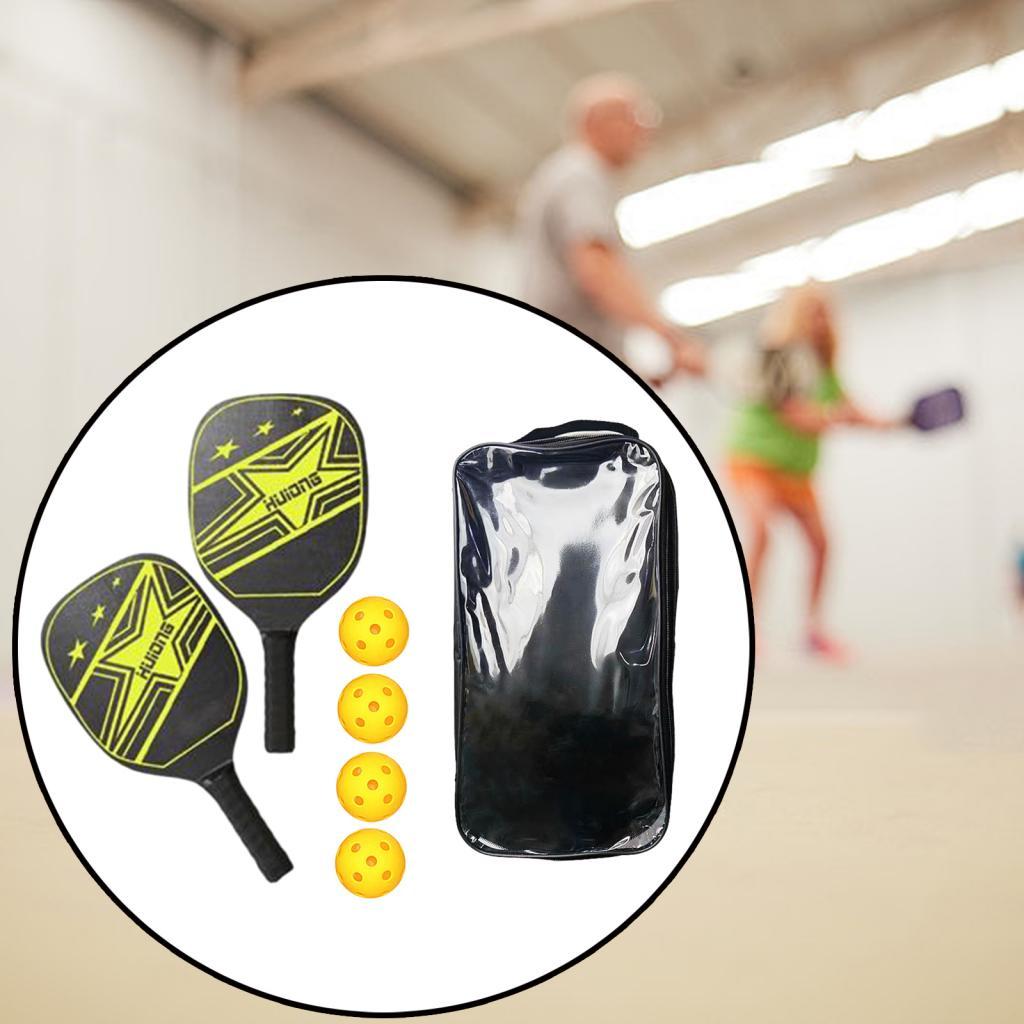 2 Pieces Pickleball Paddles Nonslip Grip Pickleball Racket and Ball Set