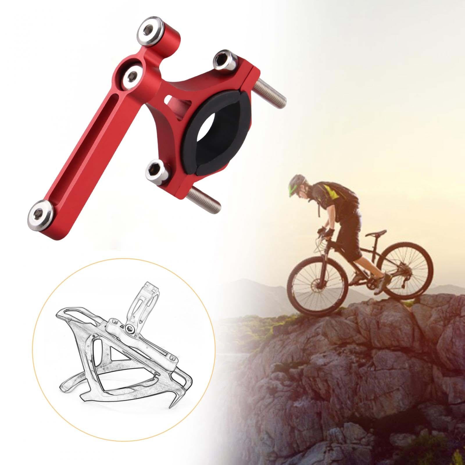 Bicycle Bottle Holder Bracket Clamp Bike Bottle Cage Mount for Road Bicycles Red Inner Black