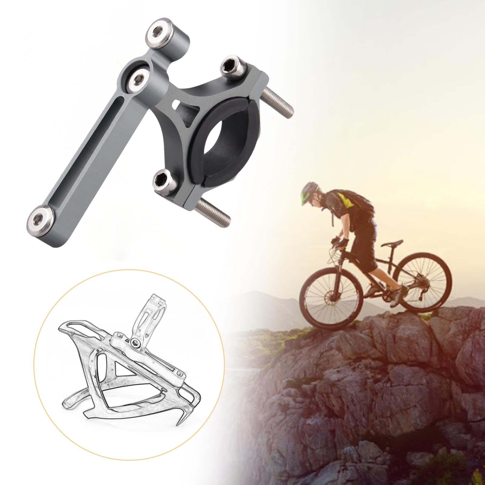 Bicycle Bottle Holder Bracket Clamp Bike Bottle Cage Mount for Road Bicycles Gray Inner Black