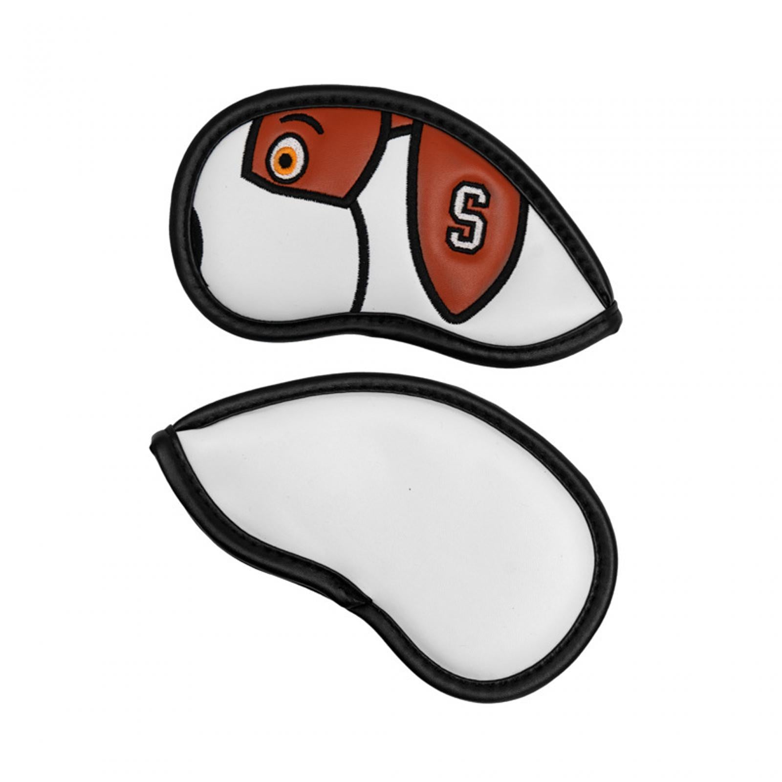 10 Pieces Golf Iron Covers Set Water Resistant Golf Club Head Covers
