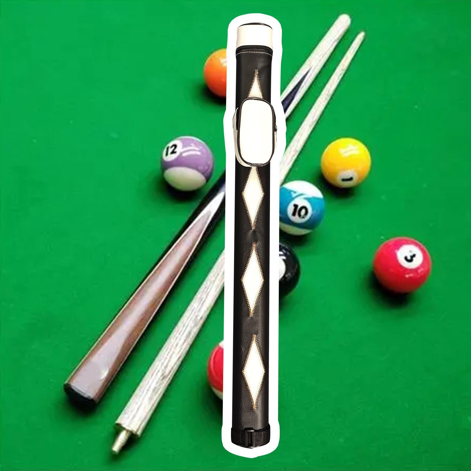 Billiard Cue Case PU for 1/2 Snooker Billiard Stick Rod Snooker Club Outdoor