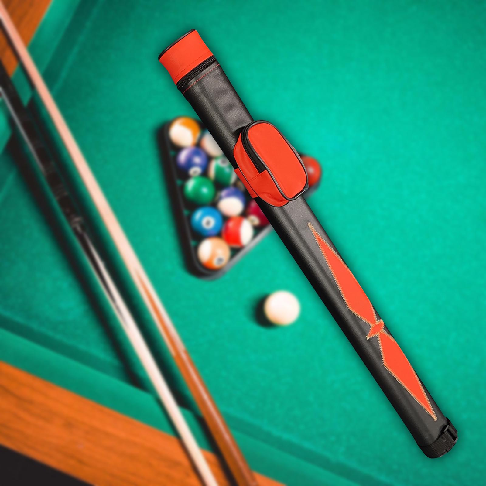 Pool Cue Case Wrapped 1 Complete 2 Pieces Rod for Games Billiard Room Sports
