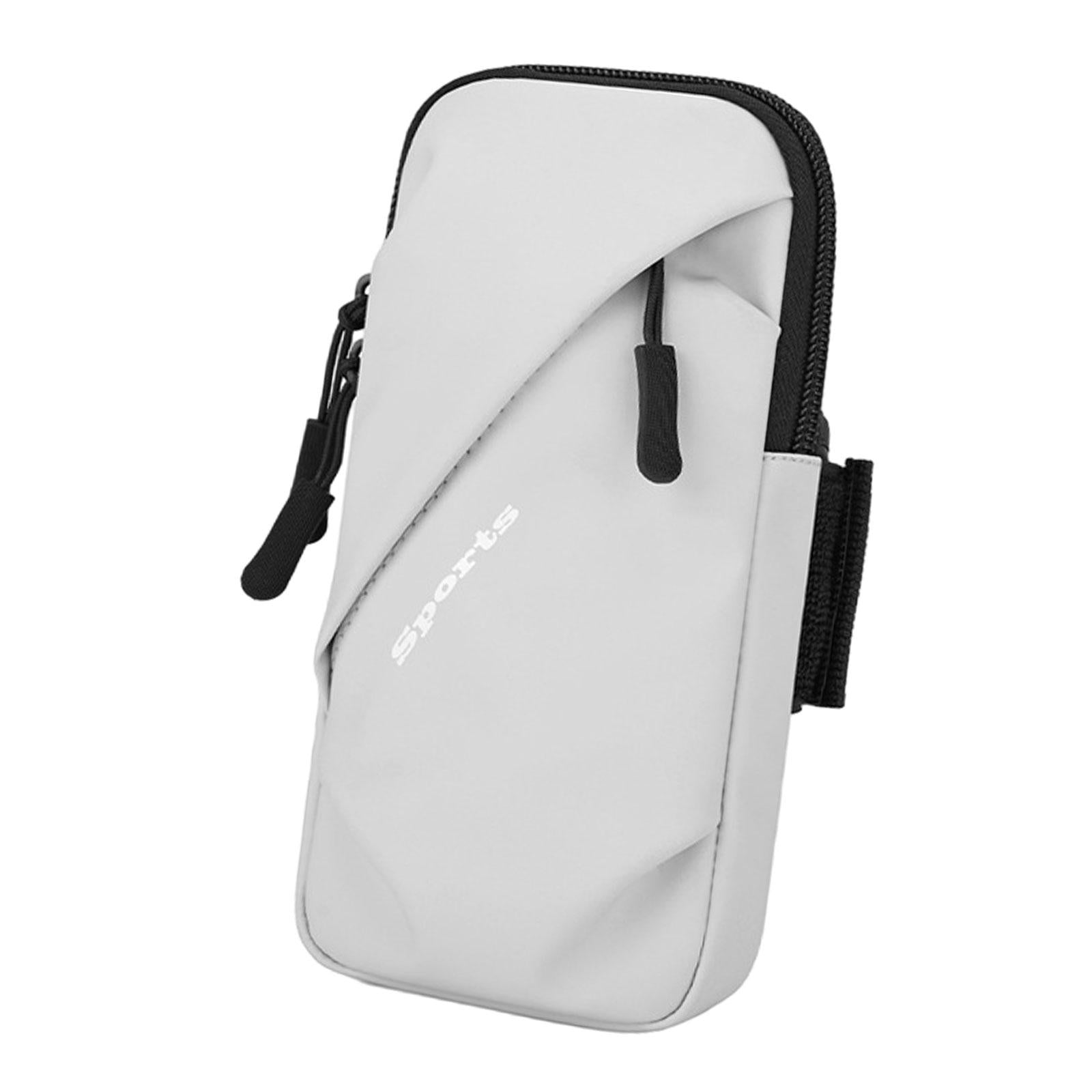 Phone Armband Bag Cellphone Holder Phone Wristband for Running Sport Walking Gray