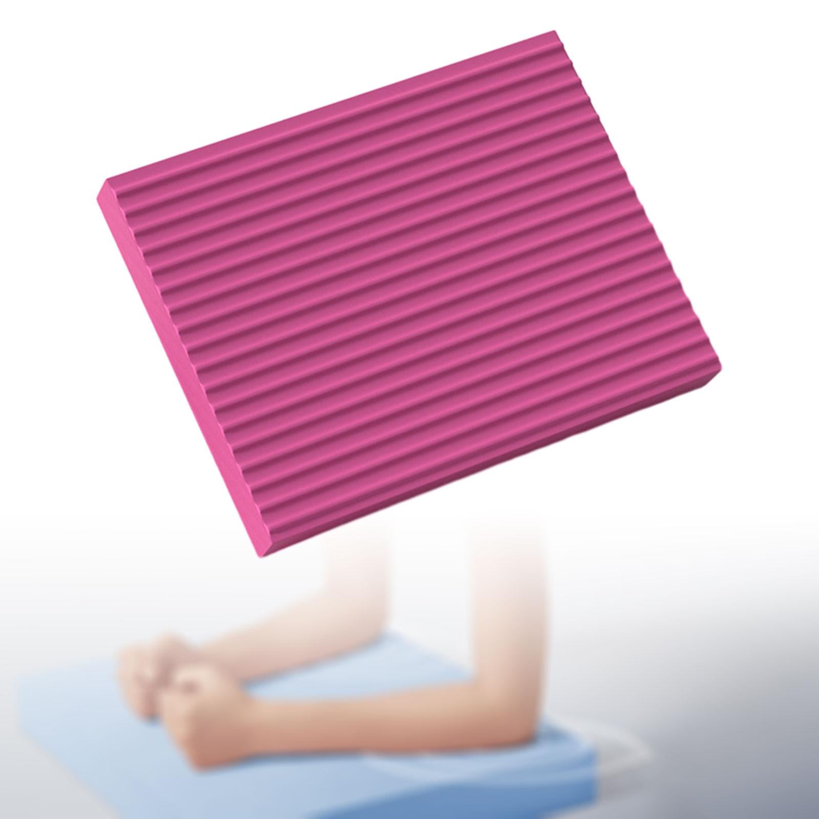 Balance Pad Kneeling Pad Pedal Yoga Knee Pad for Exercise Pilates 30x40cm Rose Red