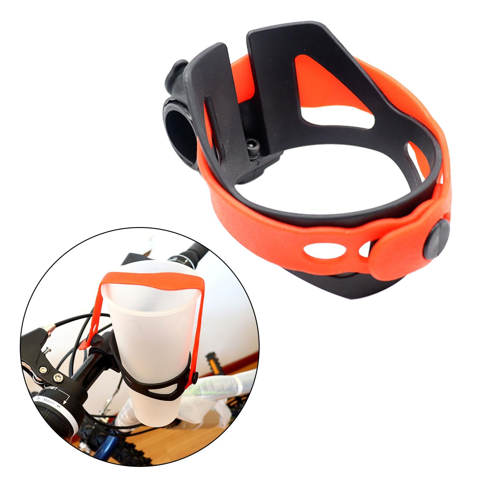 Bike Handlebar Coffee Drink Cup Holder Mount Clamp for Bicycle Mountain Bike