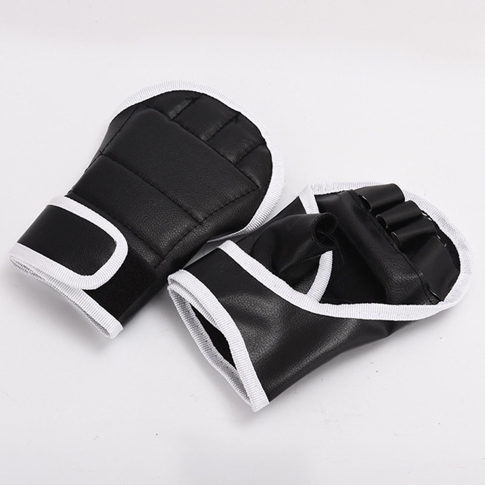 Boxing Gloves Half Finger Martial Arts Gloves for Fitness Sparring Muay Thai