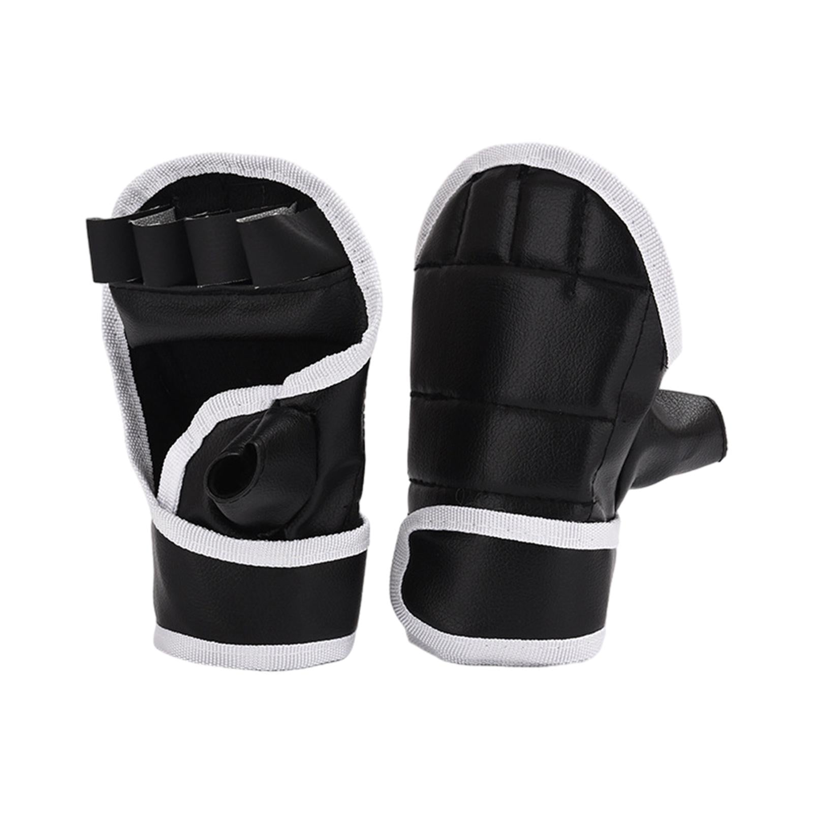 Boxing Gloves Half Finger Martial Arts Gloves for Fitness Sparring Muay Thai