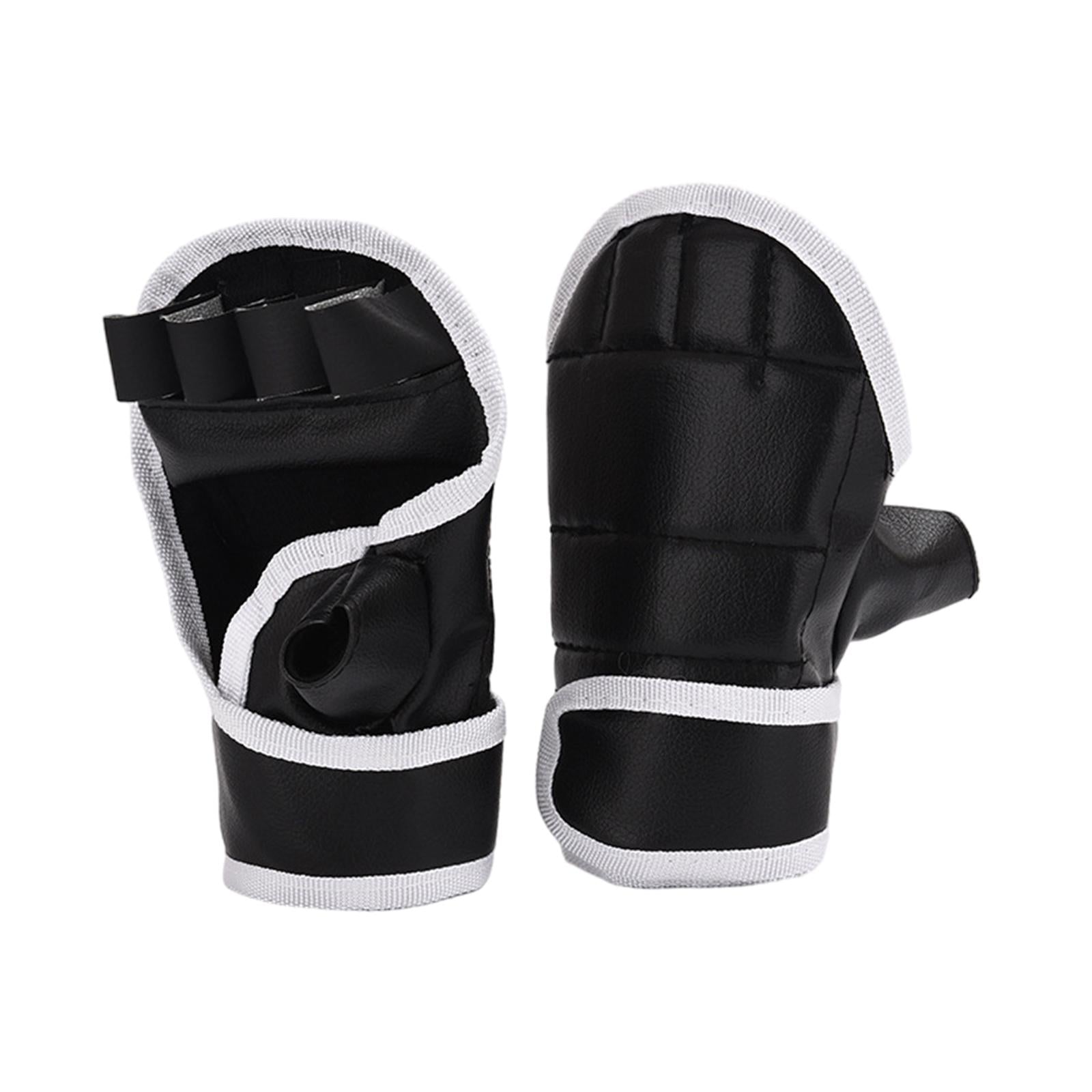 Boxing Gloves Half Finger Martial Arts Gloves for Fitness Sparring Muay Thai