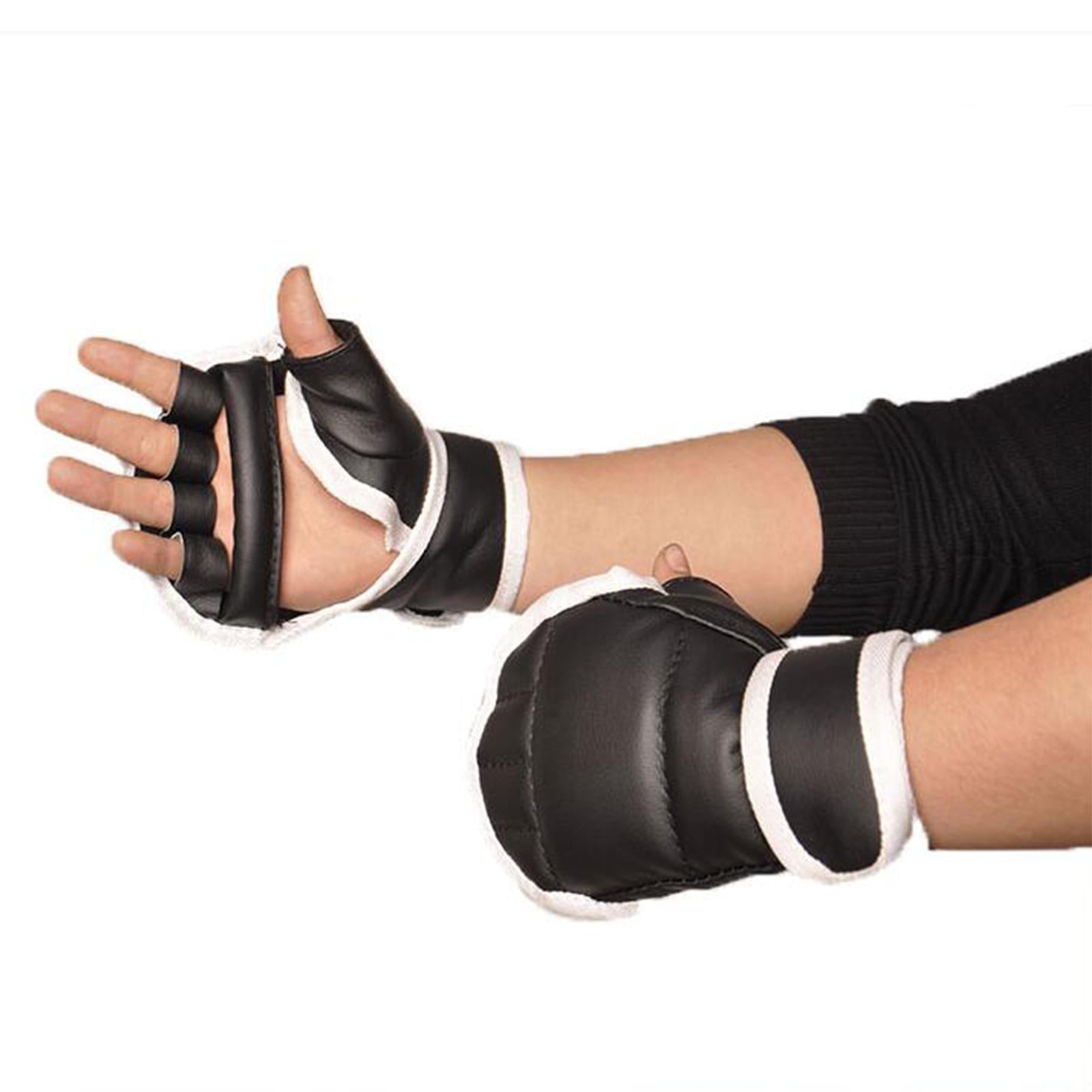 Boxing Gloves Half Finger Martial Arts Gloves for Fitness Sparring Muay Thai