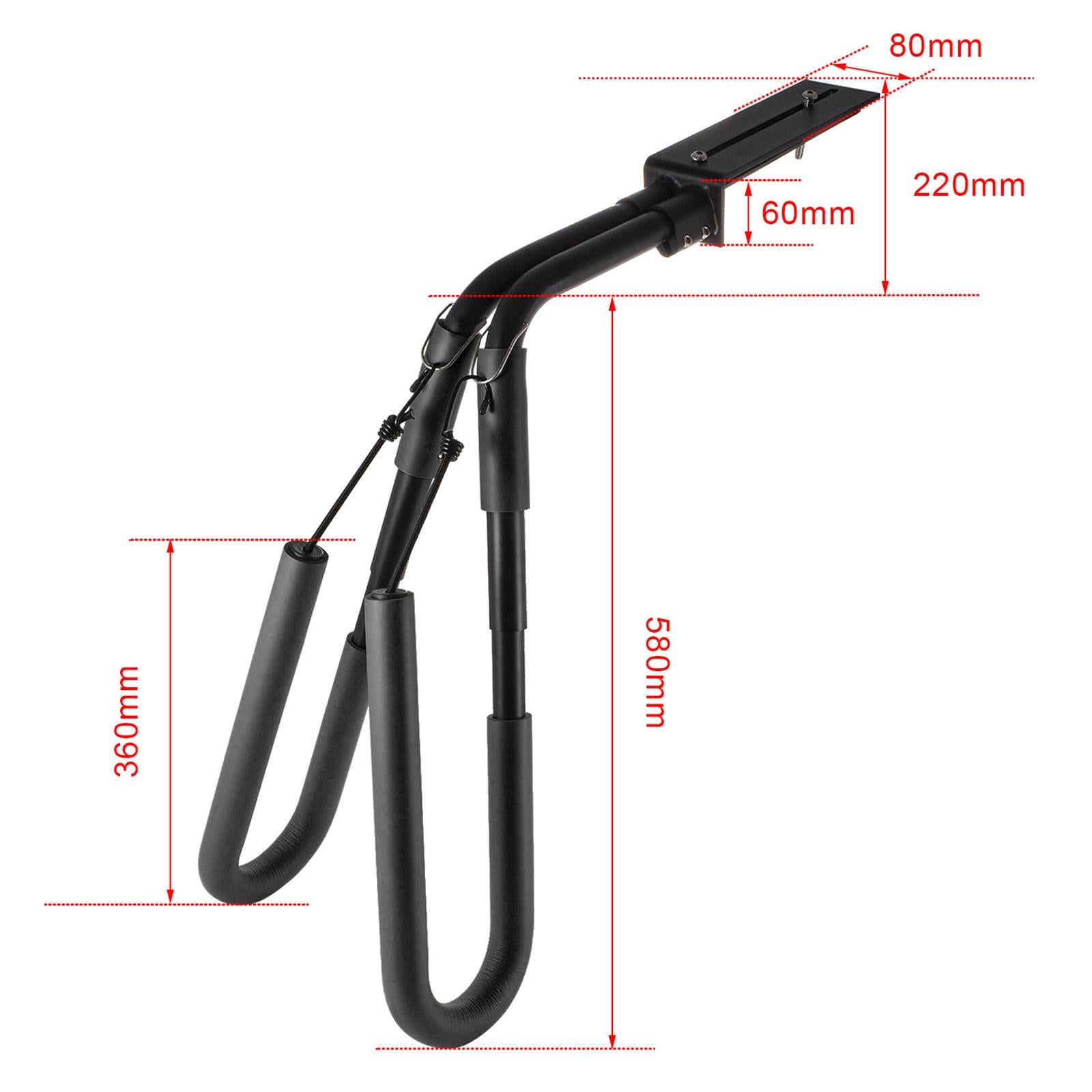 Surfboard Bike Rack Surfboard Bicycle Carrier for Skimboard Kiteboard Holder Black Motorcycle