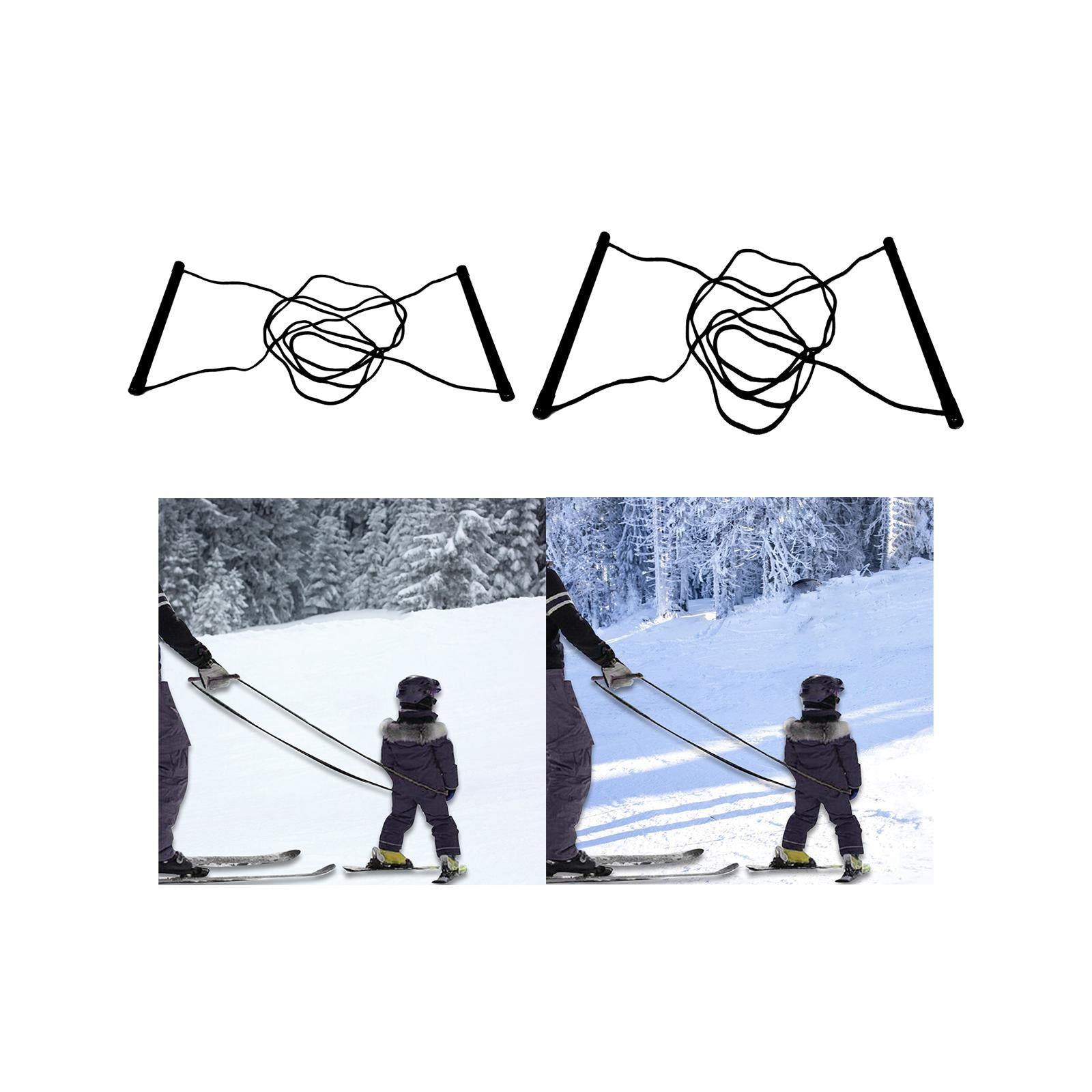Ski Trainer Handle Rope Rod Durable for Cycling Winter Sports Roller Skating Rod Length 30cm