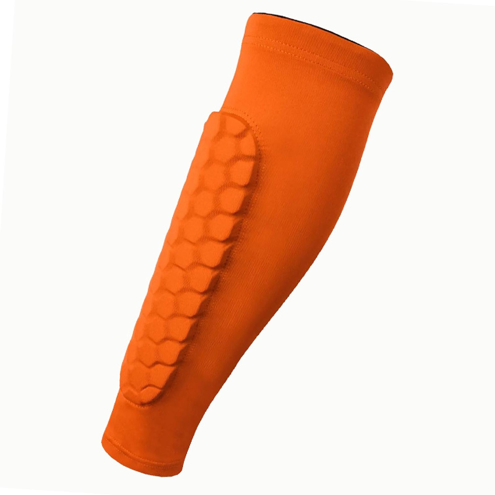 Soccer Shin Guards Football Leg Sleeves for Teens Adult Softball Volleyball orange L