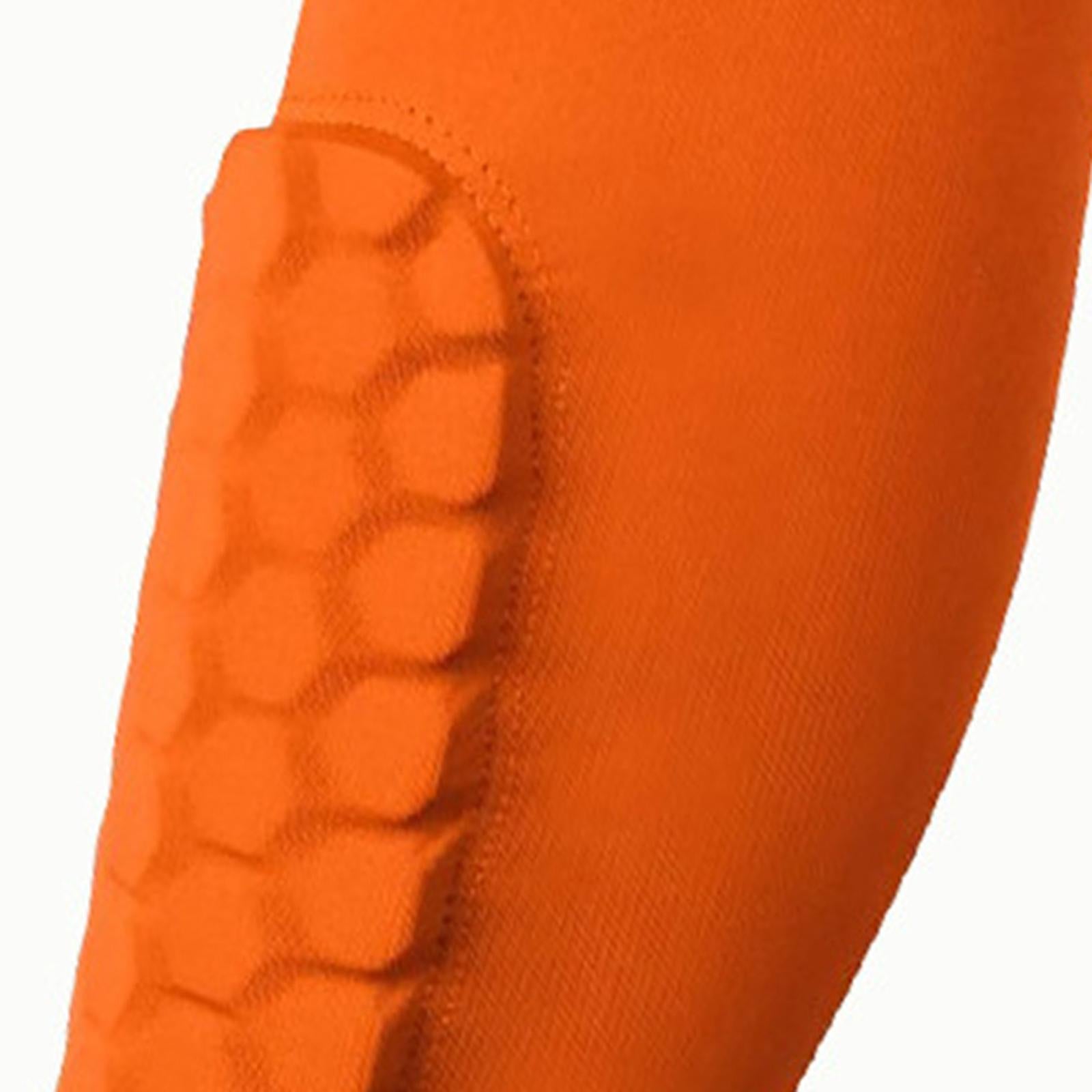 Soccer Shin Guards Football Leg Sleeves for Teens Adult Softball Volleyball orange L