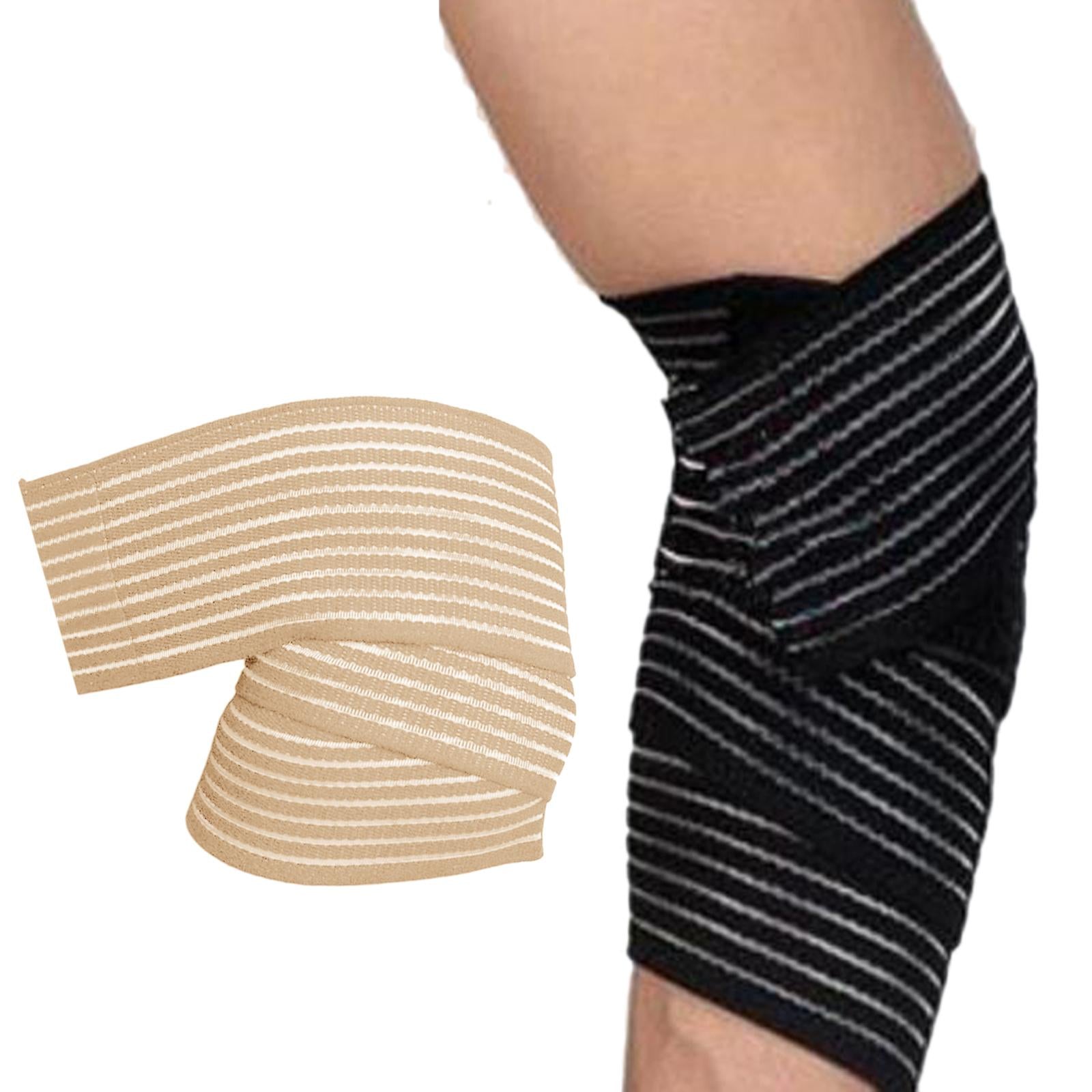 Elbow Wrap Elastic Elbow Brace for Gym Workout Cross Training Weight Lifting Skin color