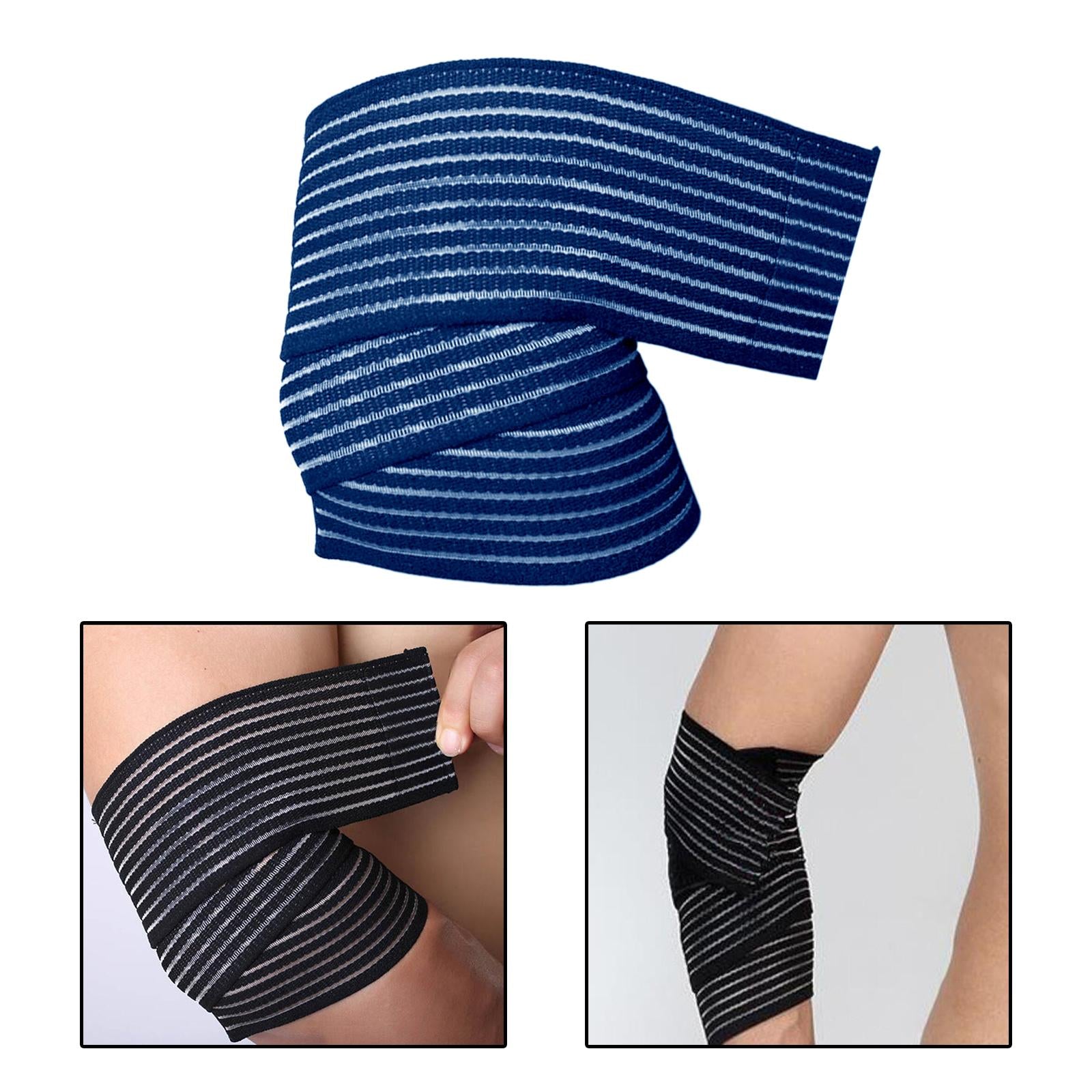 Elbow Wrap Elastic Elbow Brace for Gym Workout Cross Training Weight Lifting Blue