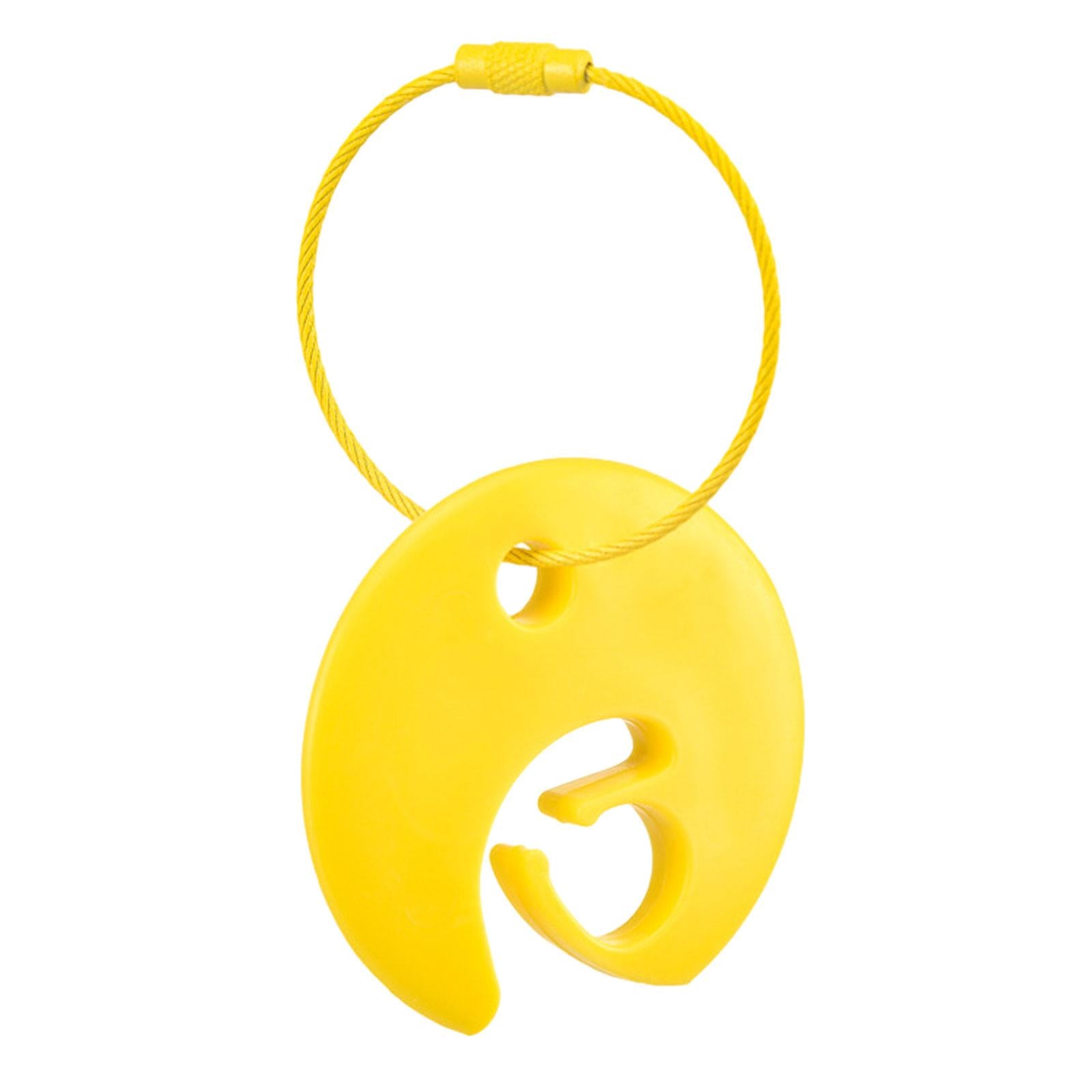 Disc Clip Durable Disc Carrying Accessory Outdoor Sports Disc Carrier Yellow