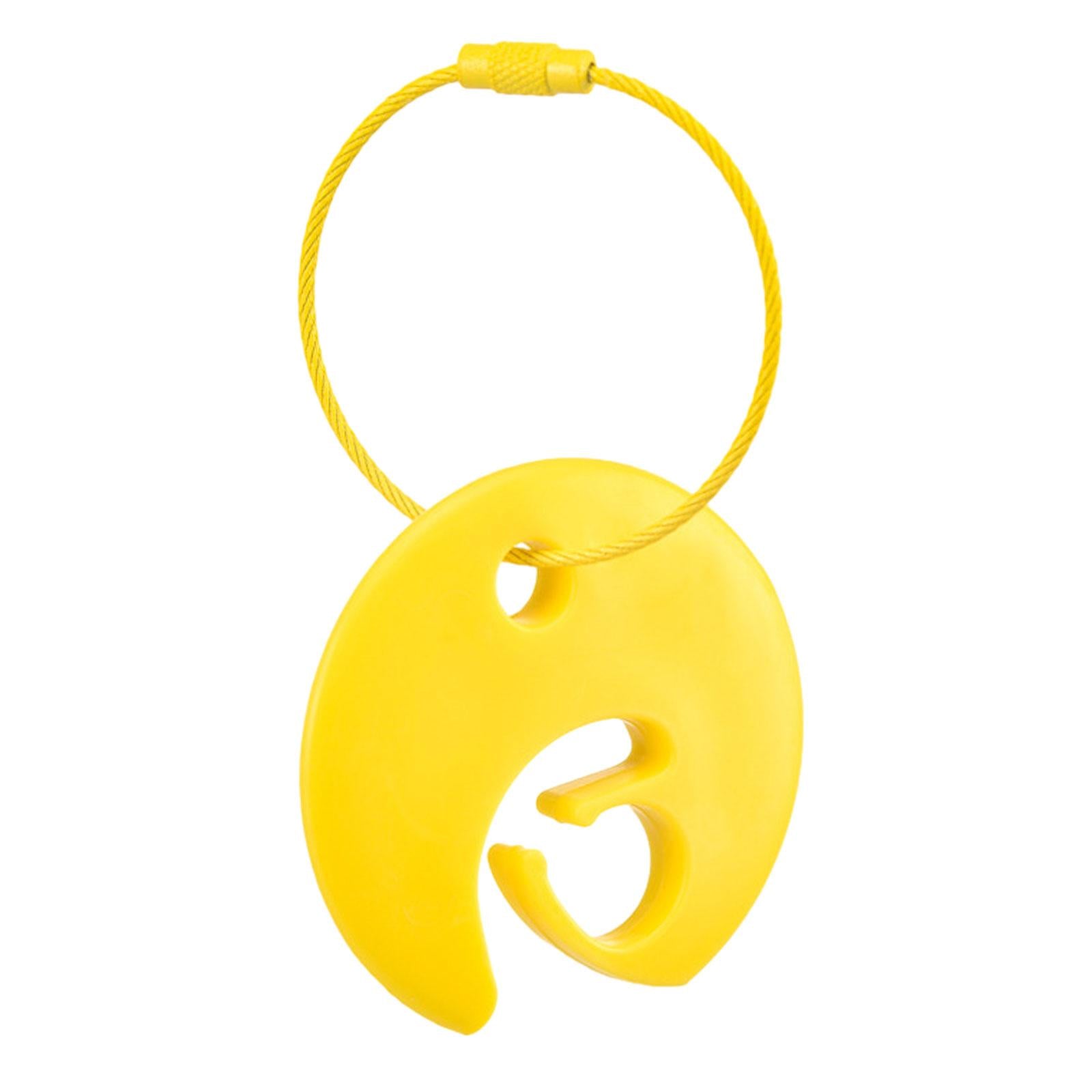 Disc Clip Durable Disc Carrying Accessory Outdoor Sports Disc Carrier Yellow