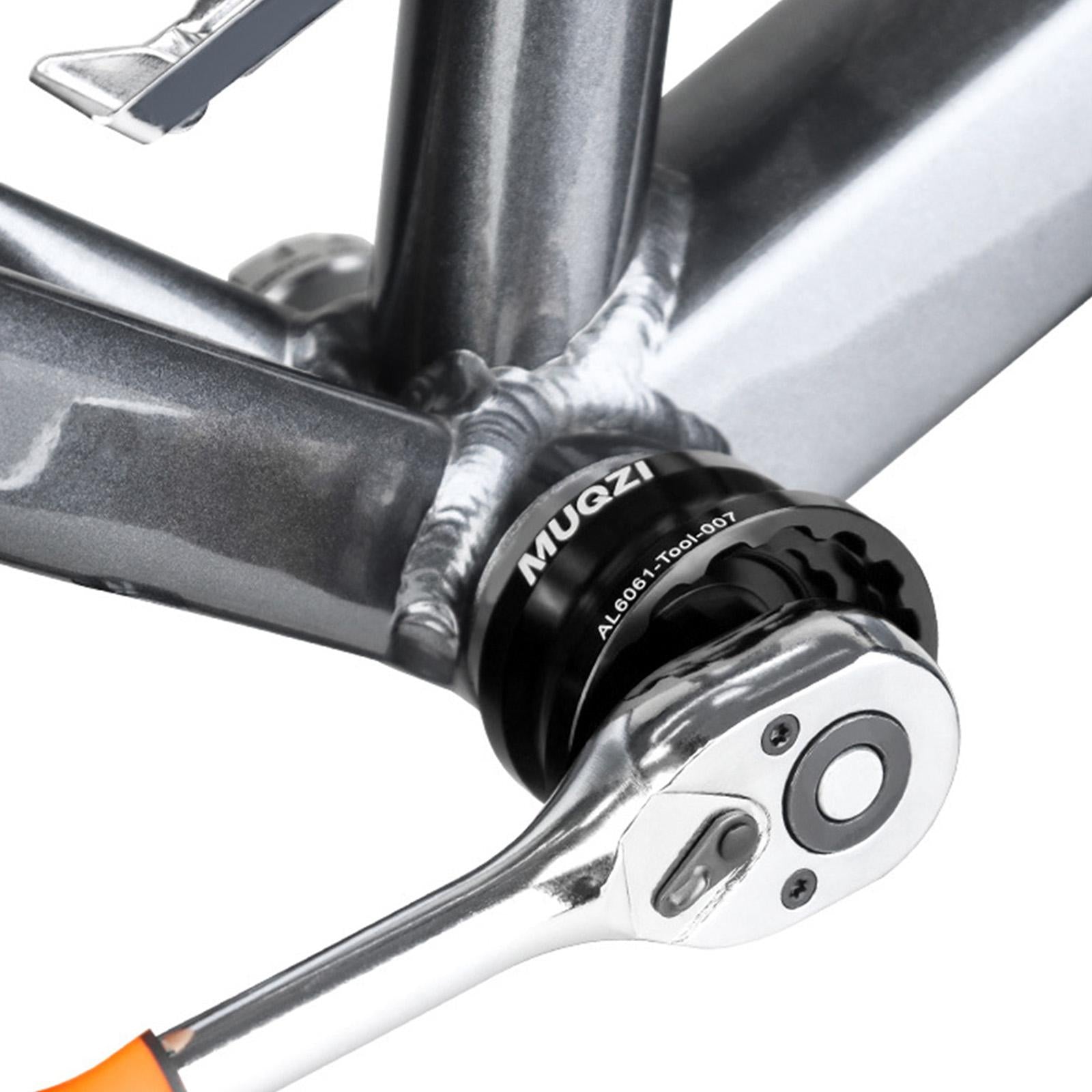 Bike Bottom Bracket Tool Repair Wrench Professional Parts BB Removing Wrench Black Square Hole