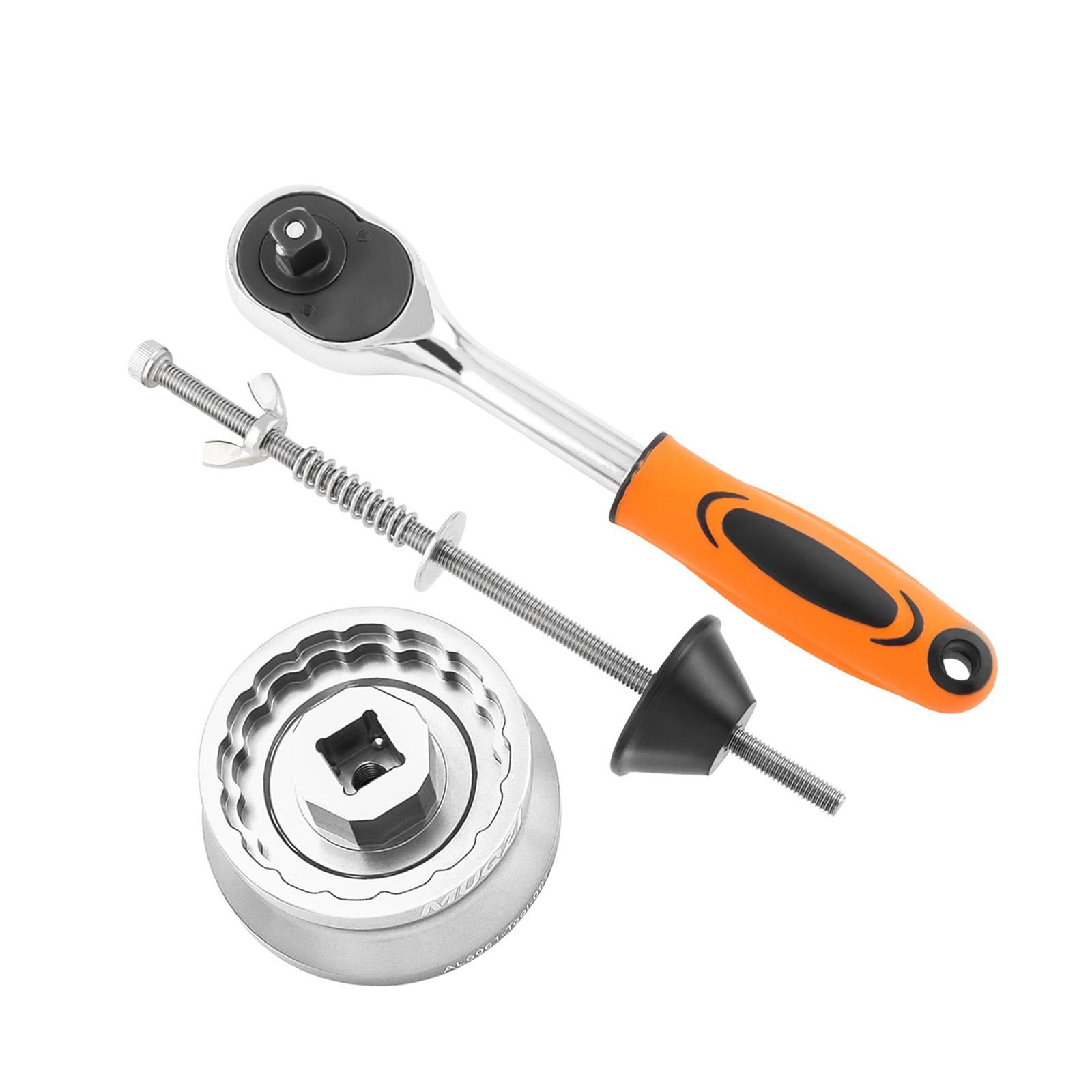 Bike Bottom Bracket Tool Repair Wrench Professional Parts BB Removing Wrench Silver Square Hole
