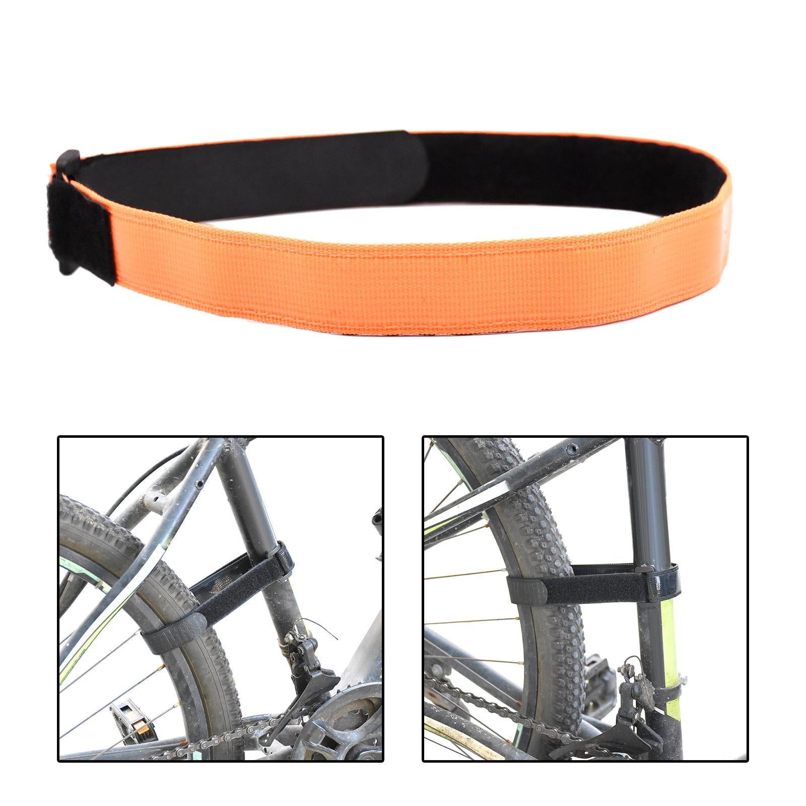 Bike Rack Straps Fix Tires with Stronger Gel Grip Cycling Bike Cinch Straps orange