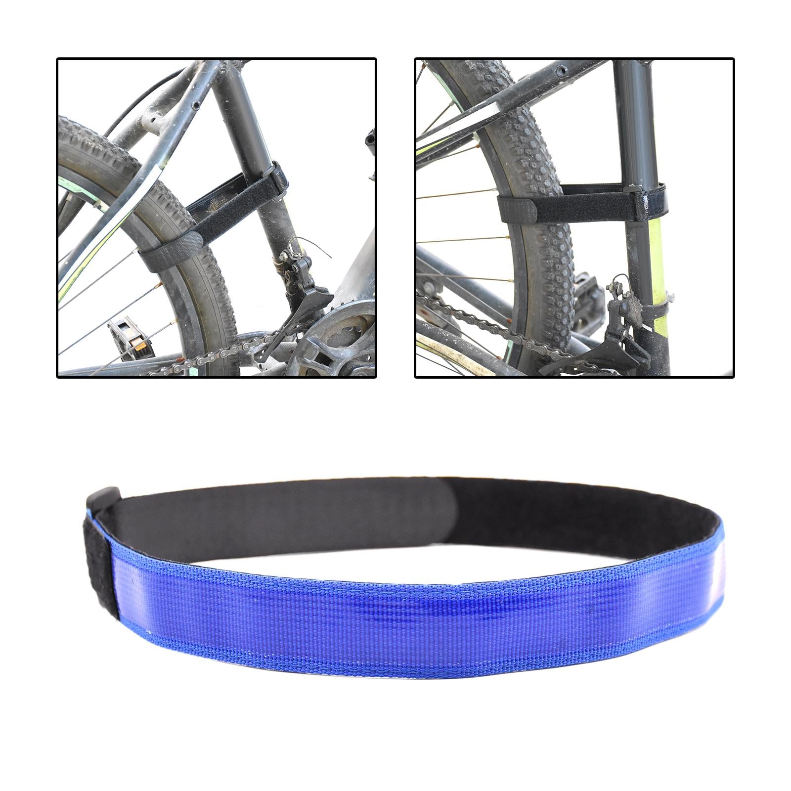 Bike Rack Straps Fix Tires with Stronger Gel Grip Cycling Bike Cinch Straps blue