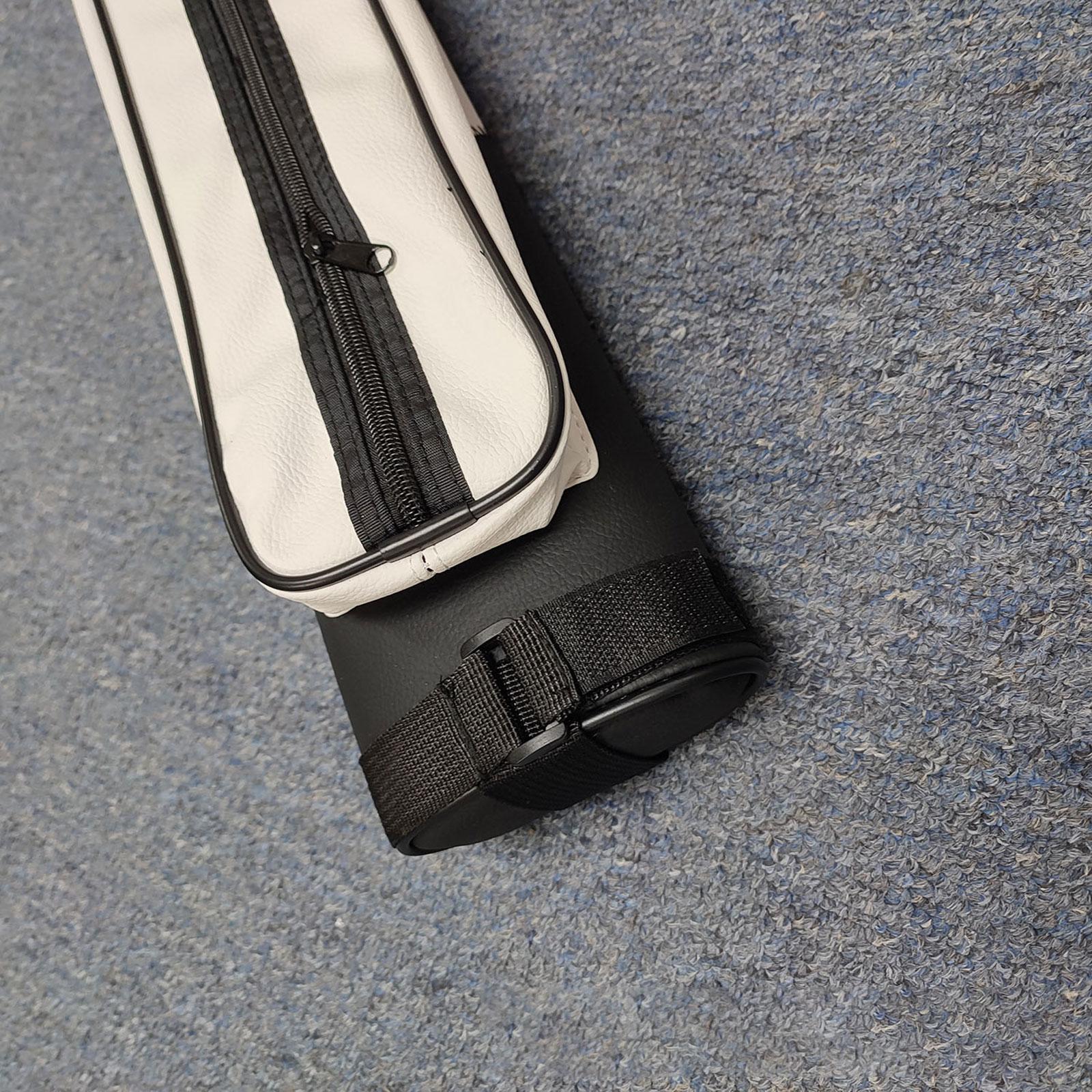 Billiards Pool Cue Case Hard Tube with Divider 1/2 Snooker Cue Storage Pouch