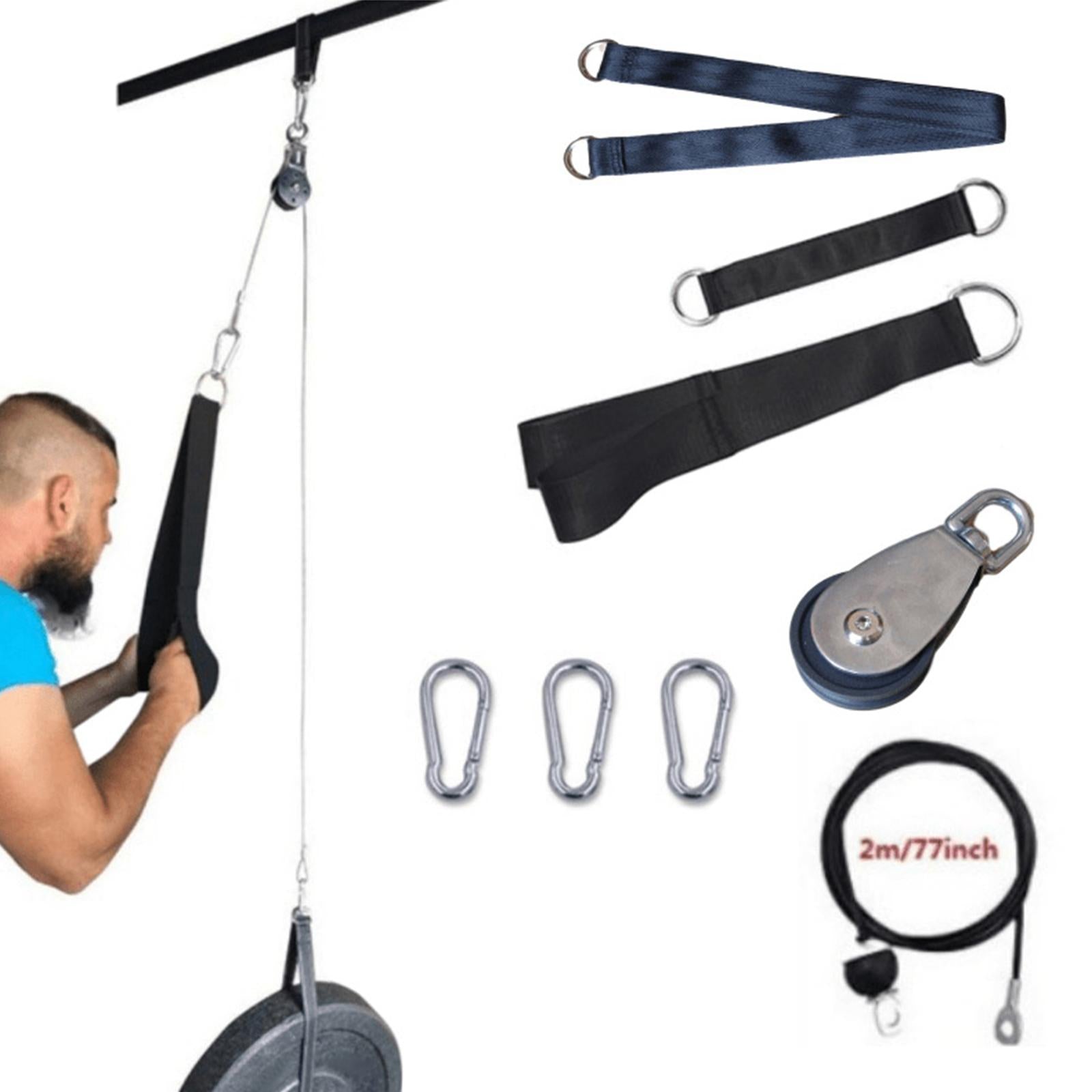 LAT Pull Down Pulley System Weight Pulley System for Plates for Arm Workouts