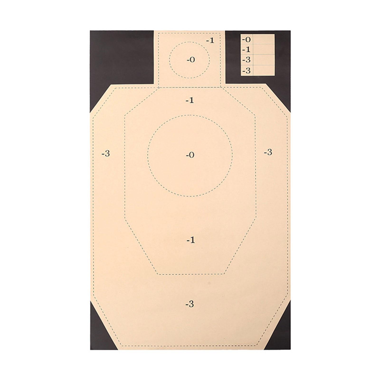 5x Target Paper Replacement Silhouette Target for Training Exercise Practice