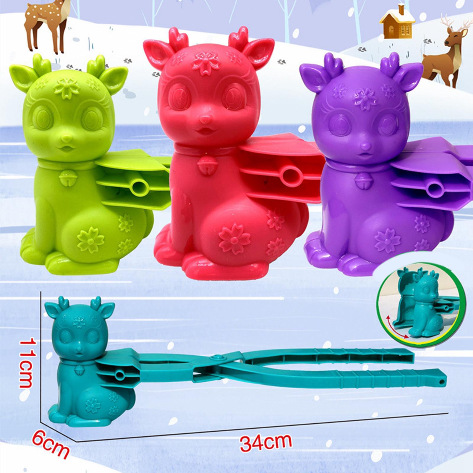 Snowball Maker Toys Outdoor Snow Toys for Game Backyard Garden Deer