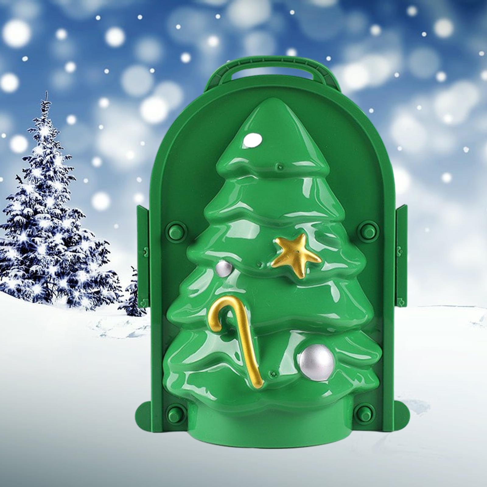 Snowball Maker Clip Snowball Maker Tool for Kids Teens Adults Beach Holidays Deep Green Yellow