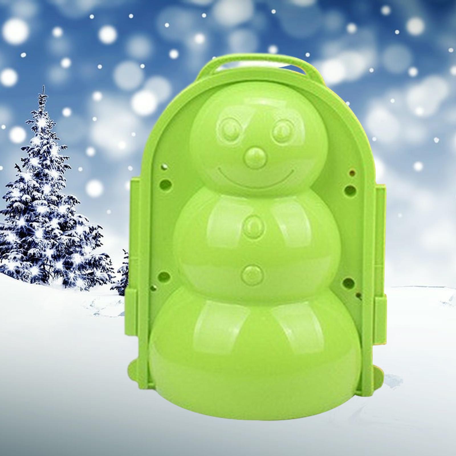 Snowball Maker Clip Snowball Maker Tool for Kids Teens Adults Beach Holidays Light Green Snowman