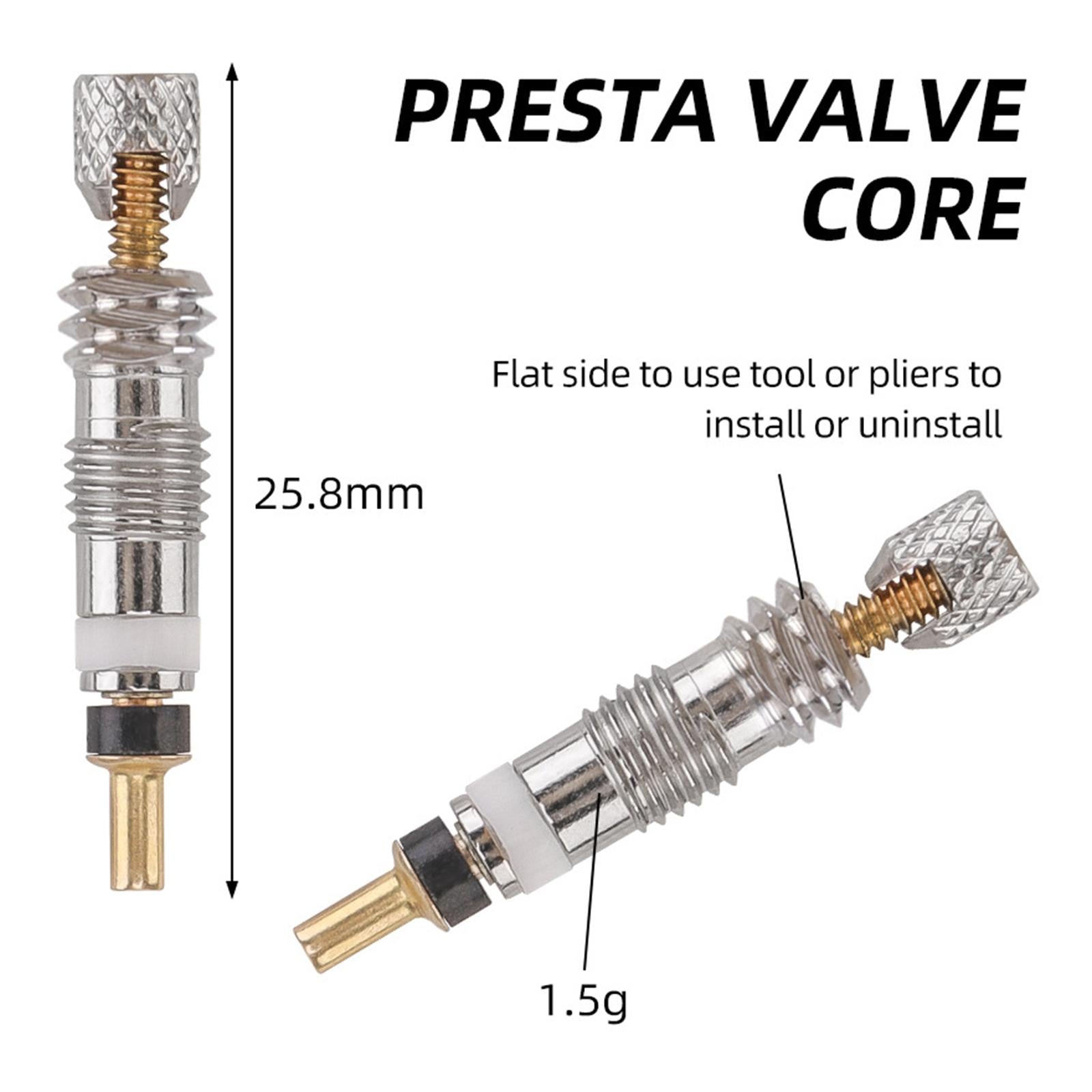 24x Bike Valve Core Replacement Parts High Performance Bike Tire Repair Tool