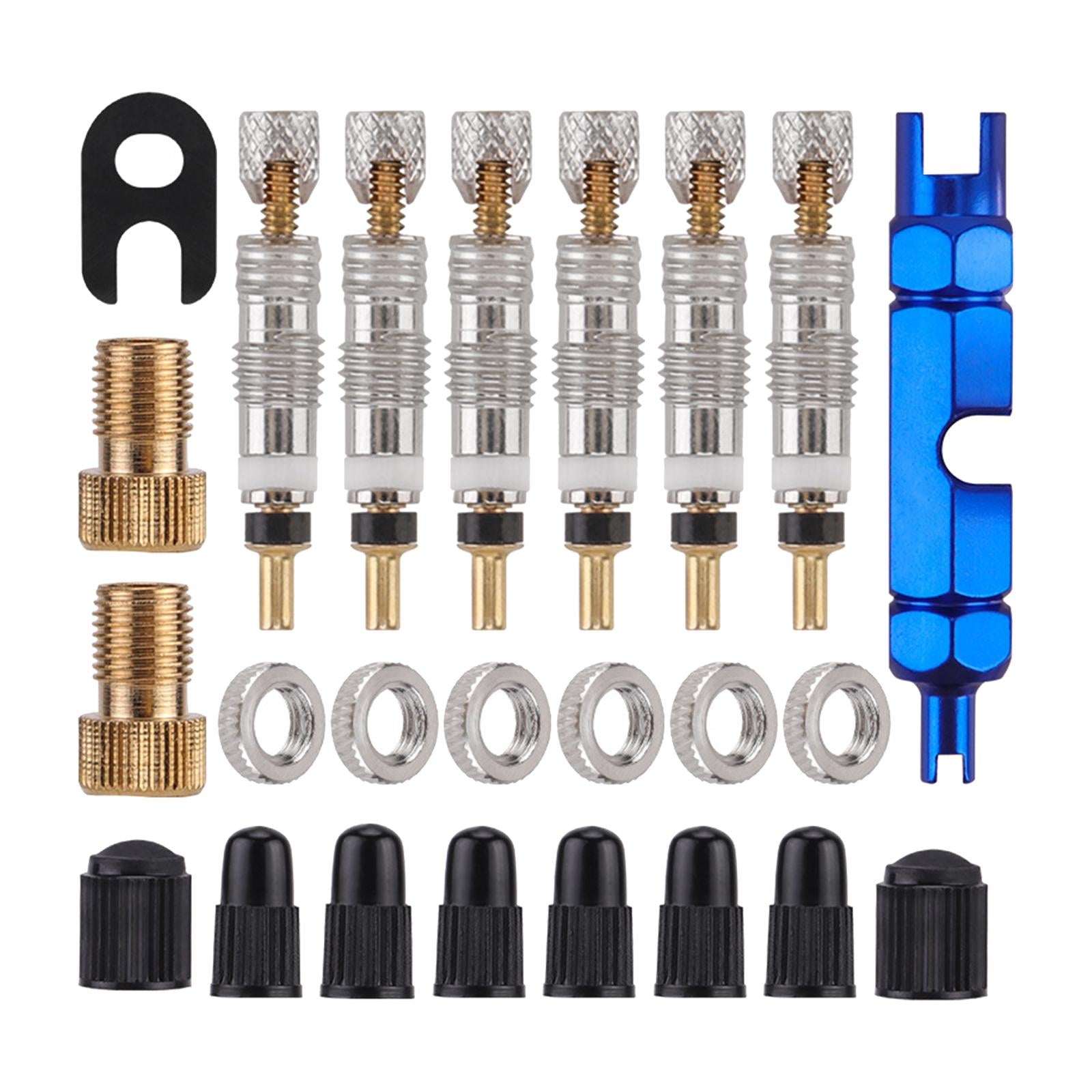 24x Bike Valve Core Replacement Parts High Performance Bike Tire Repair Tool