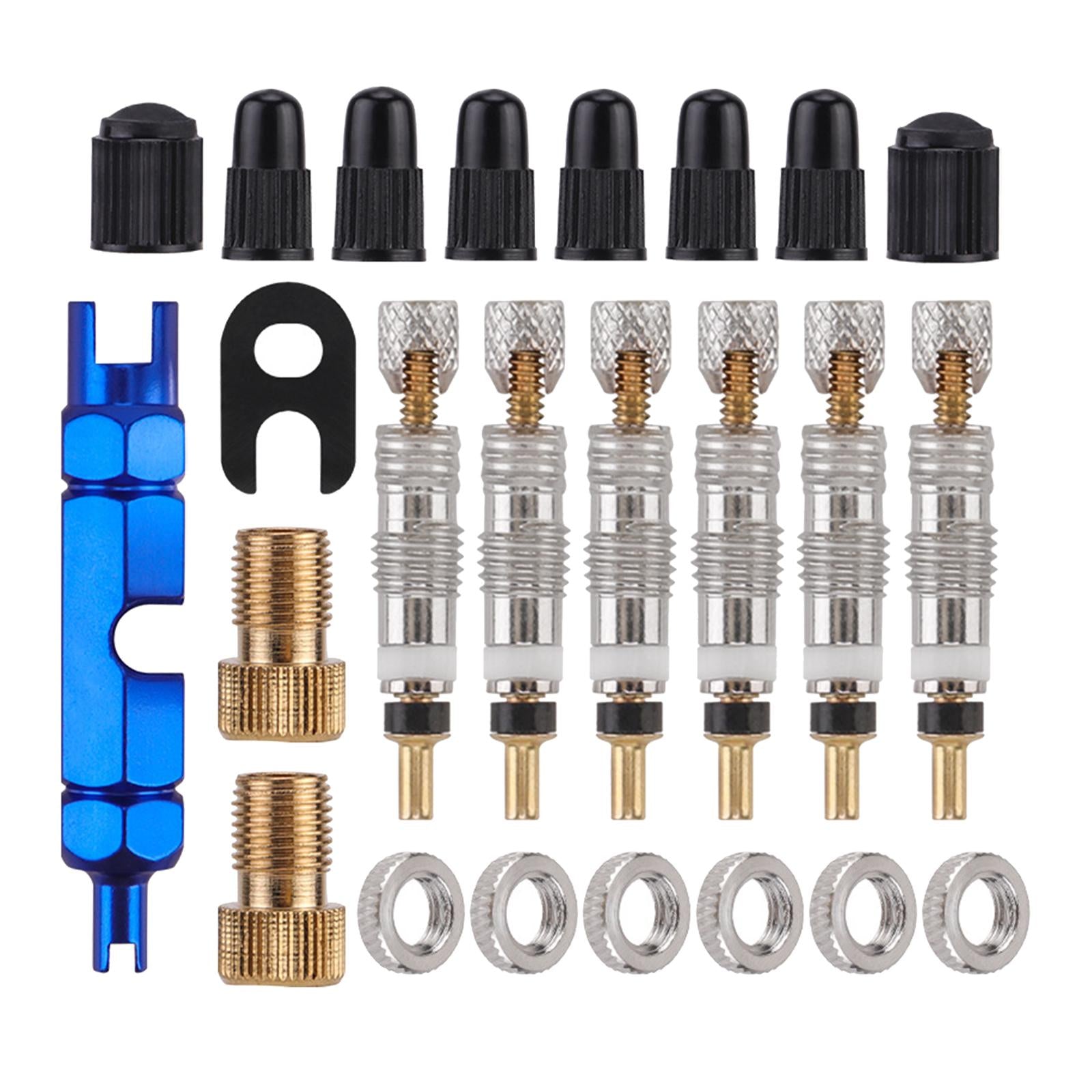 24x Bike Valve Core Replacement Parts High Performance Bike Tire Repair Tool