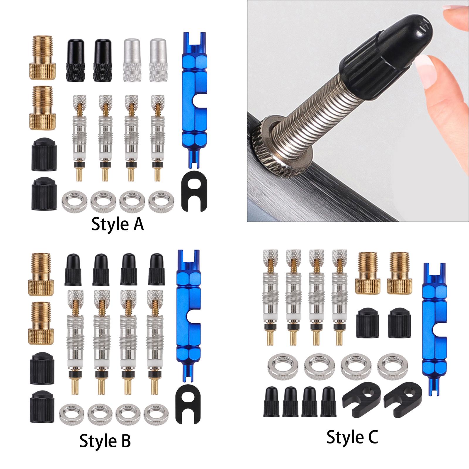Bike Valve Core Replacement Valve Core Wrench Multifunction Valve Stem Caps Style A
