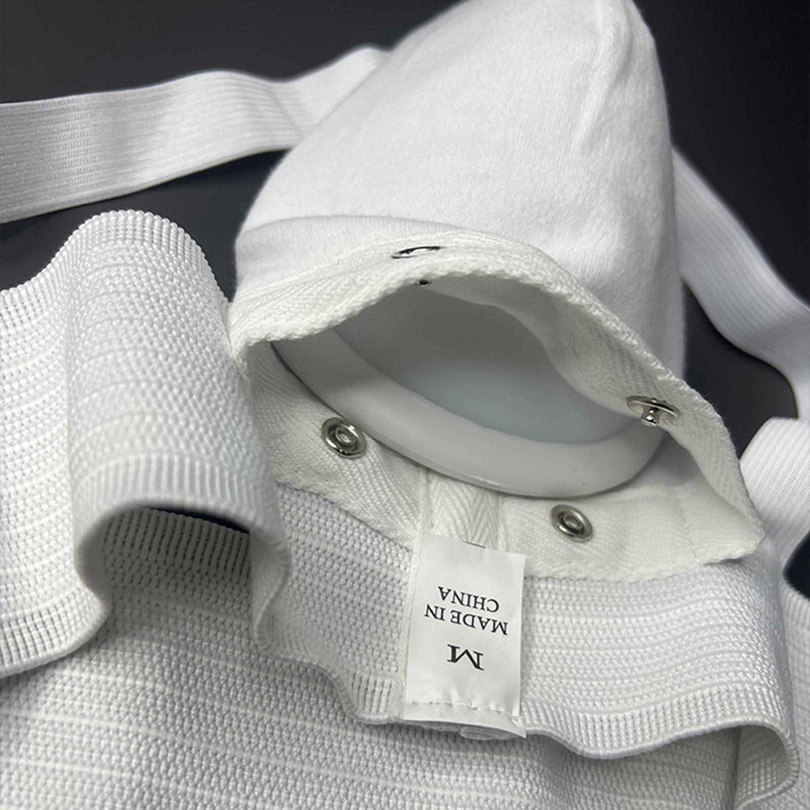 Mens Taekwondo Groin Protector Safe for Grappling Jockstrap Sanda Sparring White XS
