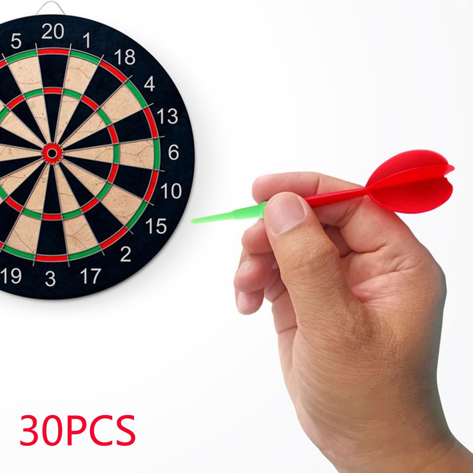 30Pcs Soft Tip Dart Points 2BA Lightweight 1.18 Inches Long Dart Accessories Green