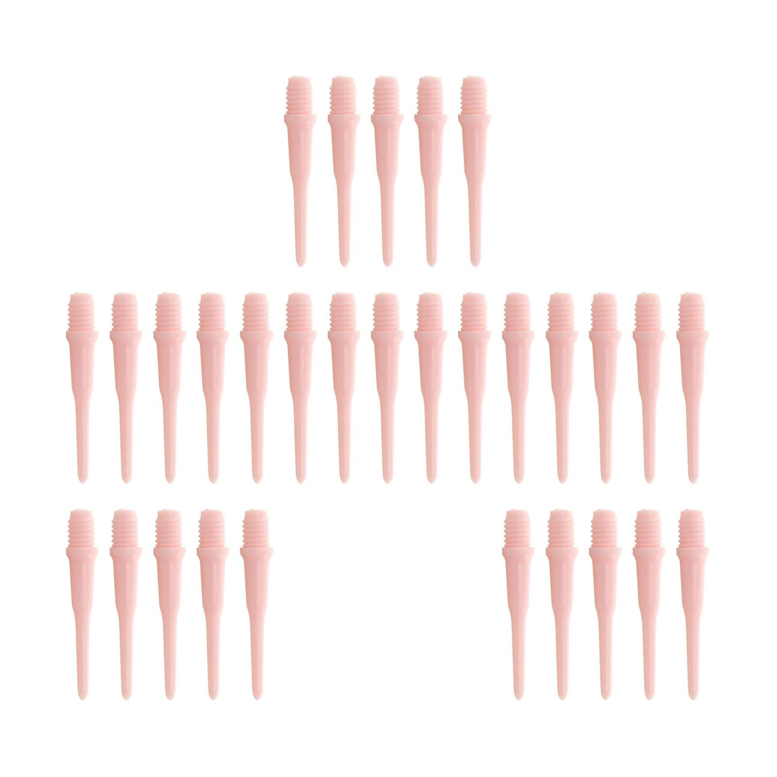 30Pcs Soft Tip Dart Points 2BA Lightweight 1.18 Inches Long Dart Accessories Pink