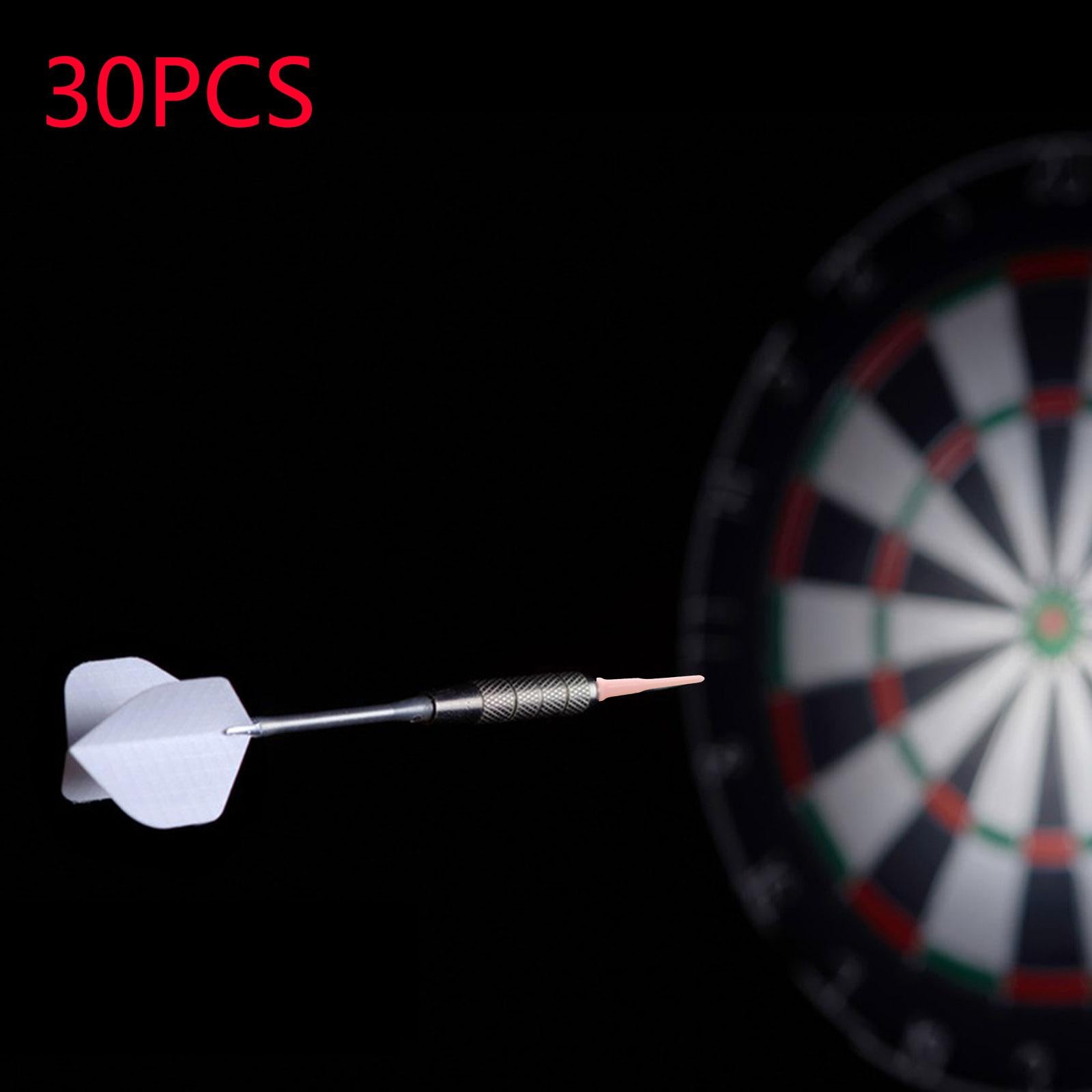30Pcs Soft Tip Dart Points 2BA Lightweight 1.18 Inches Long Dart Accessories Pink