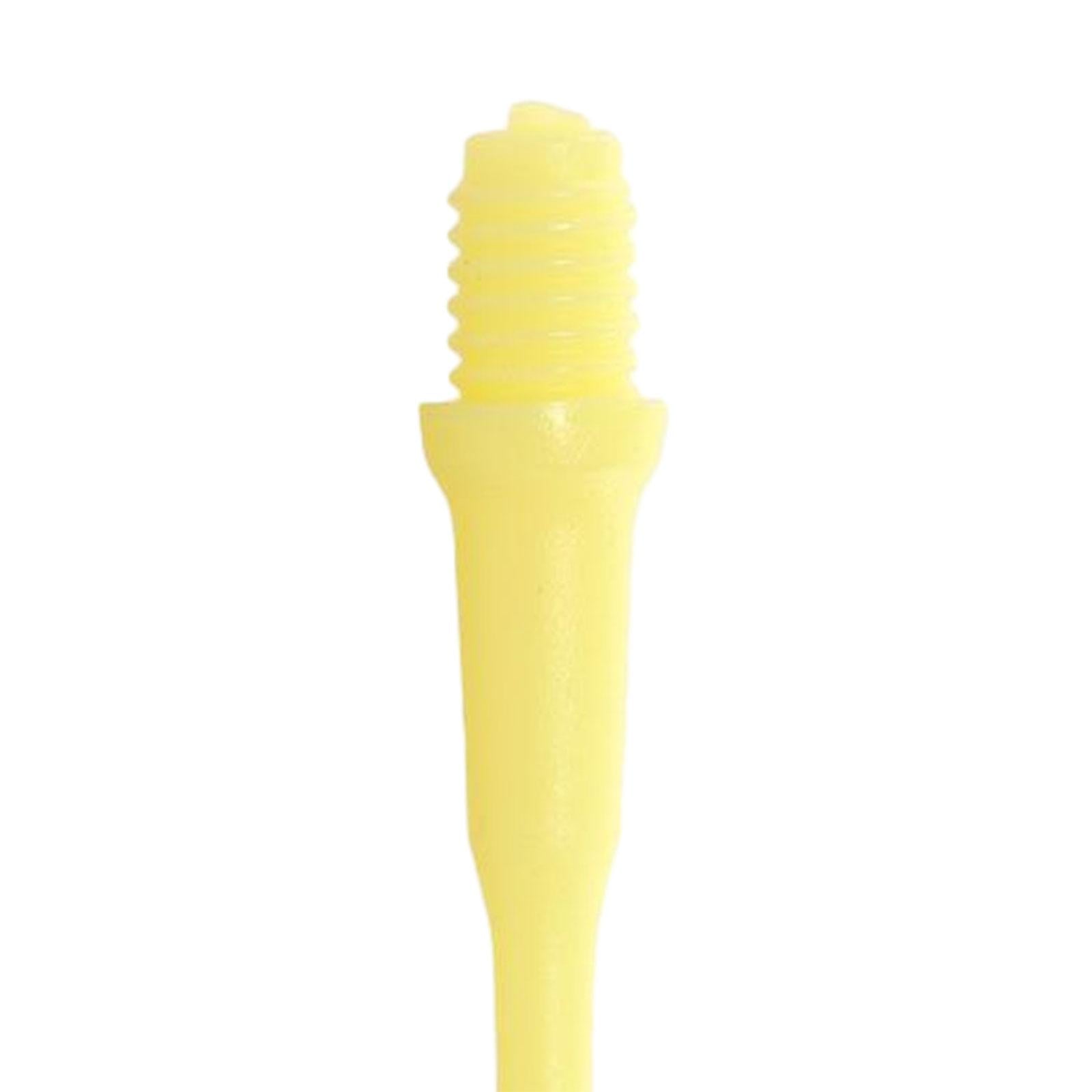 30Pcs Soft Tip Dart Points 2BA Lightweight 1.18 Inches Long Dart Accessories Yellow