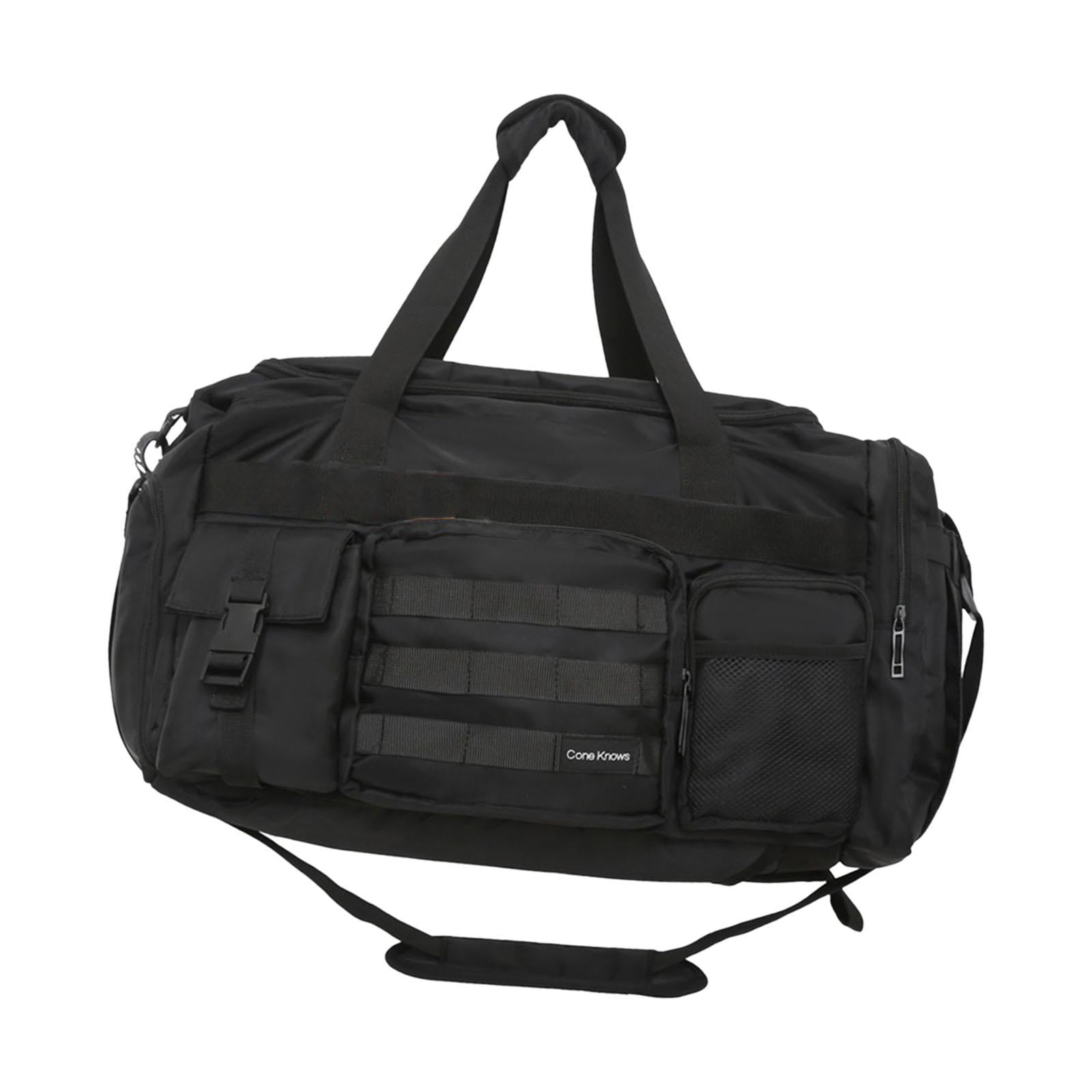 Travel Duffle Backpack Bag Large Sports Gym Bag for Exercise Fitness Outddor Black