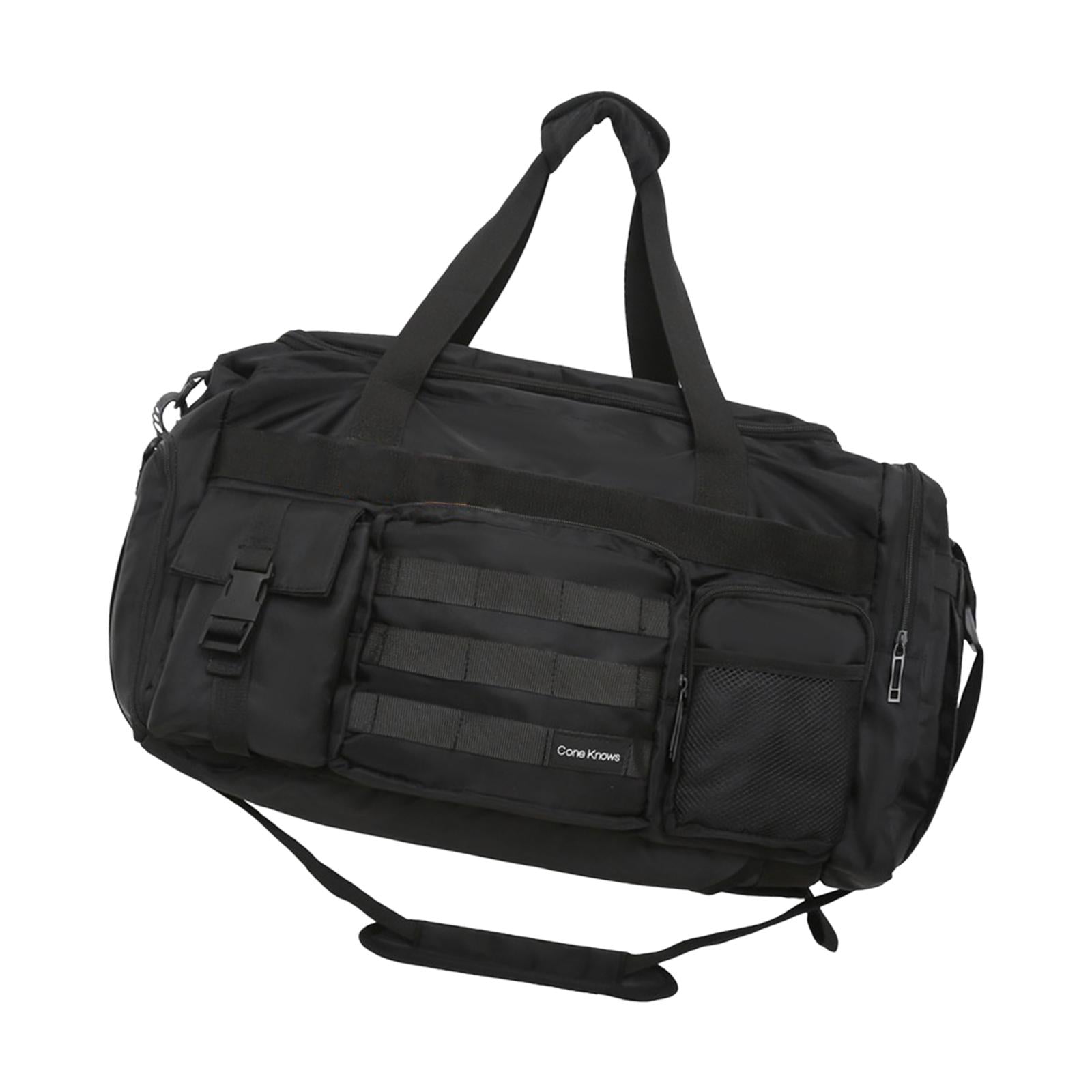 Travel Duffle Backpack Bag Large Sports Gym Bag for Exercise Fitness Outddor Black