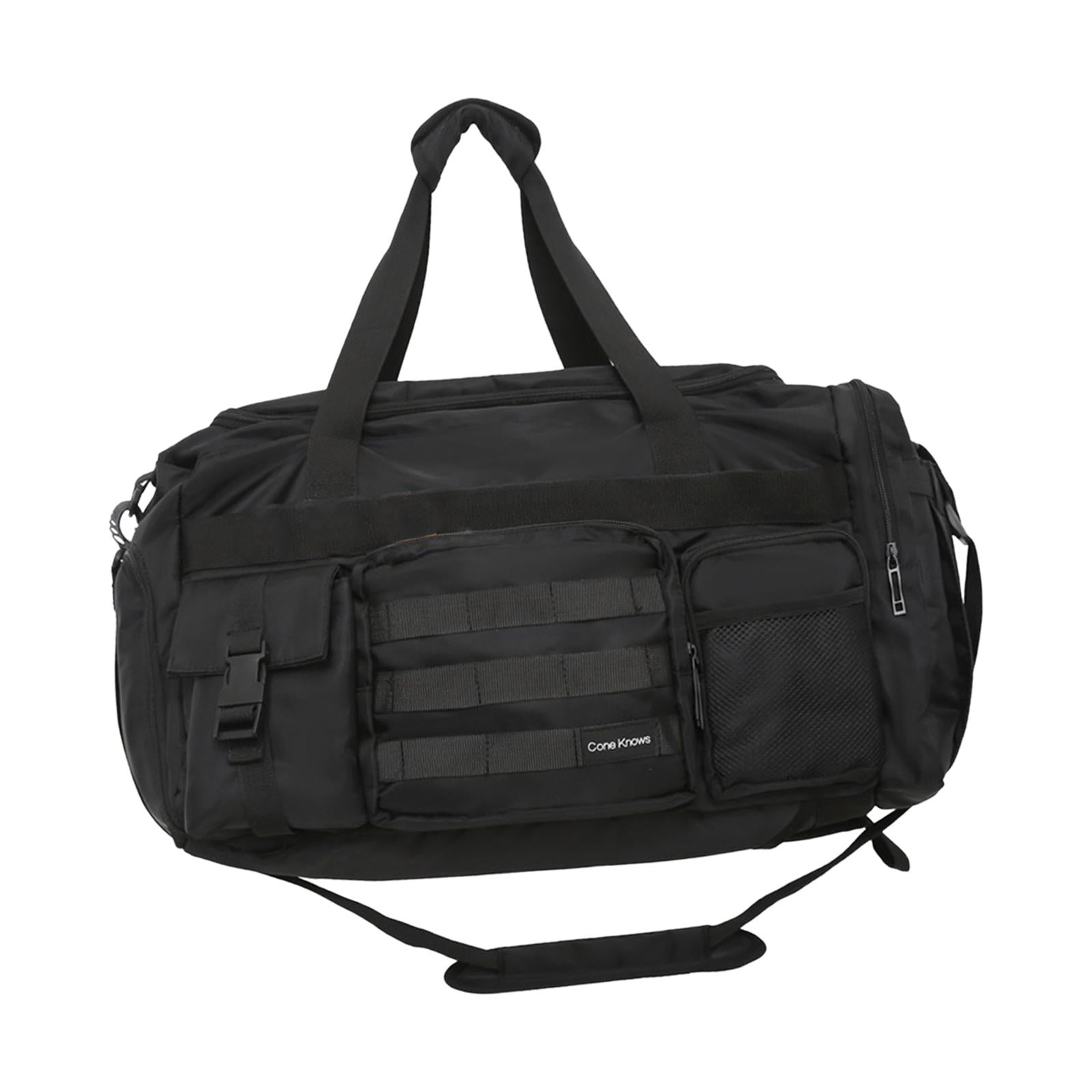 Travel Duffle Backpack Bag Large Sports Gym Bag for Exercise Fitness Outddor Black