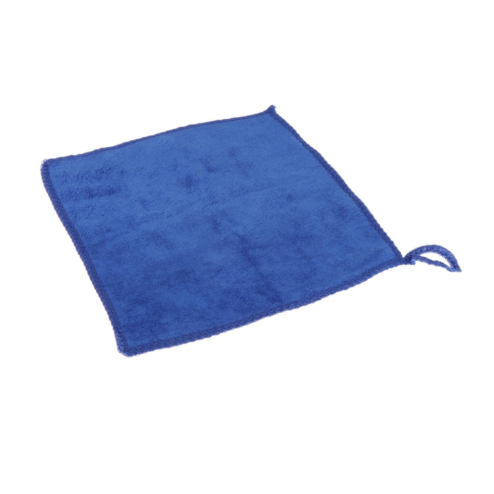 4xBilliard Cue Towel 20cmx20cm Pool Cue Clean Towel for Billiards Supplies Blue
