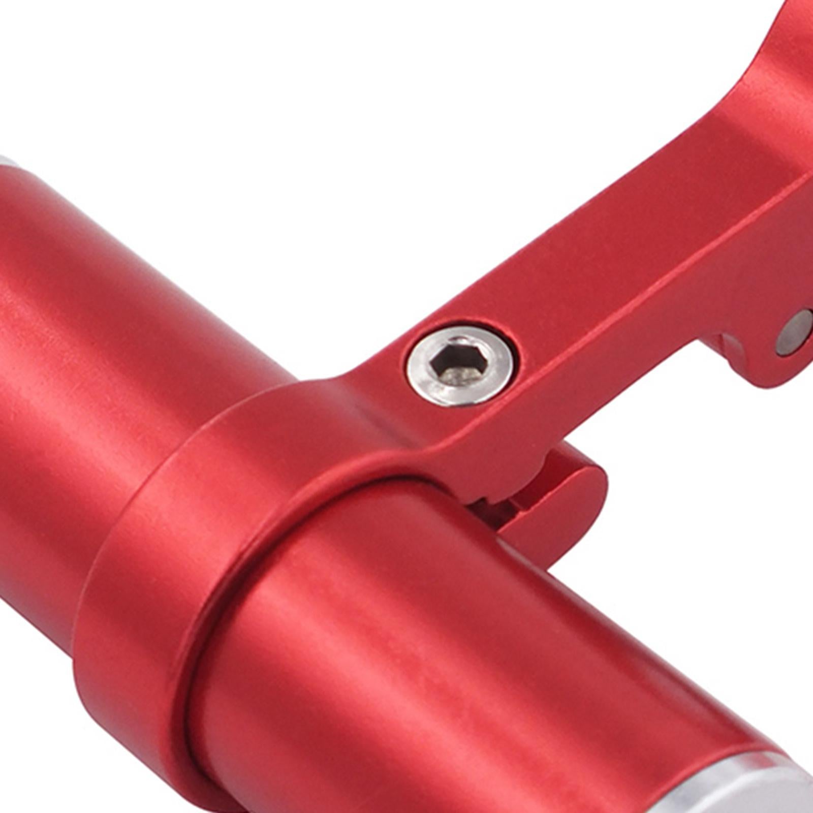Bike Computer Mount Handlebar Stopwatch Aluminum Alloy Bicycle Extension Bar red