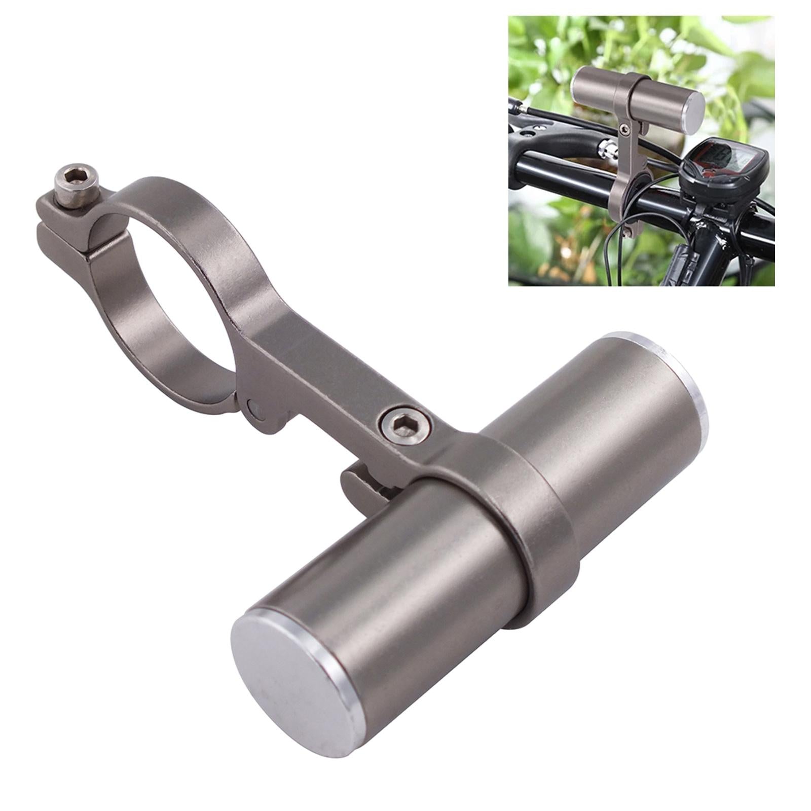 Bike Computer Mount Handlebar Stopwatch Aluminum Alloy Bicycle Extension Bar silver