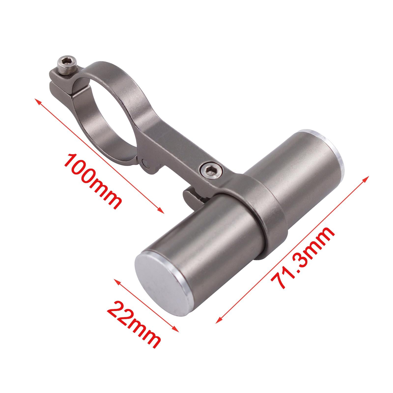 Bike Computer Mount Handlebar Stopwatch Aluminum Alloy Bicycle Extension Bar silver