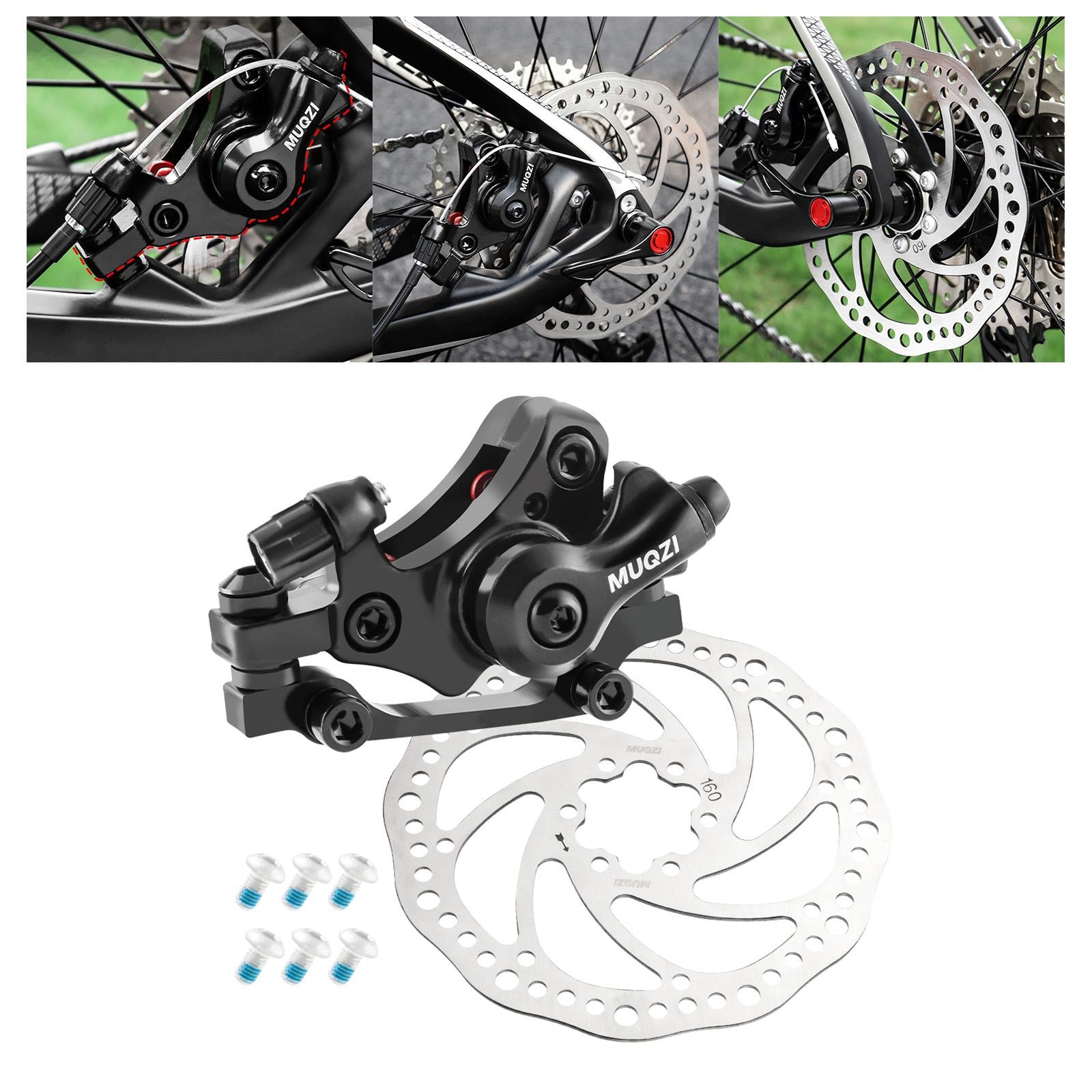 Mechanical Disc Brake with Rotor Parts for Mountain Bikes Cycling Road Bikes Front160 Round Hole
